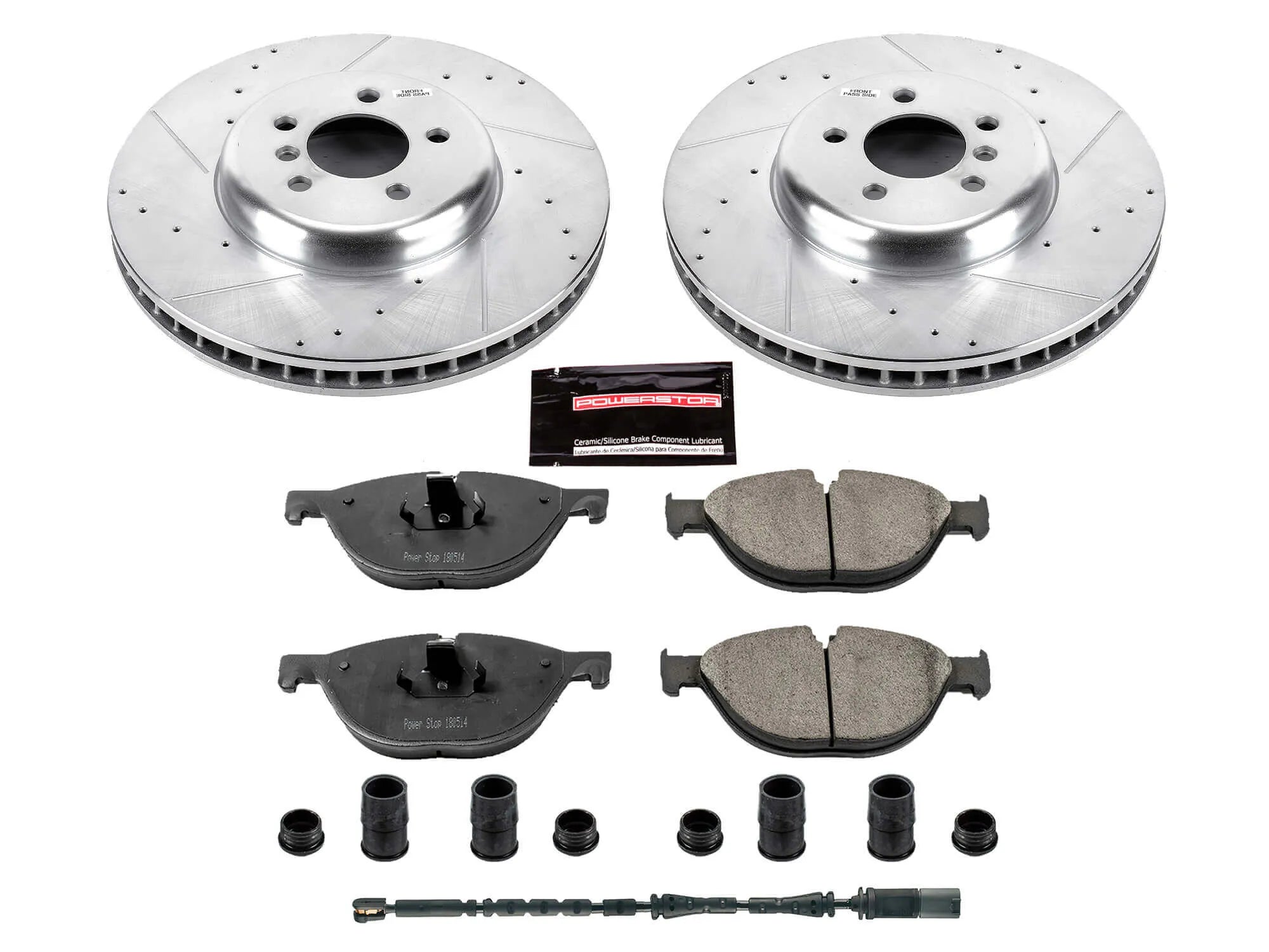 Power Stop K6414 - Z23 Evolution Sport Performance 1-Click Drilled And Slotted Front Brake Kit
