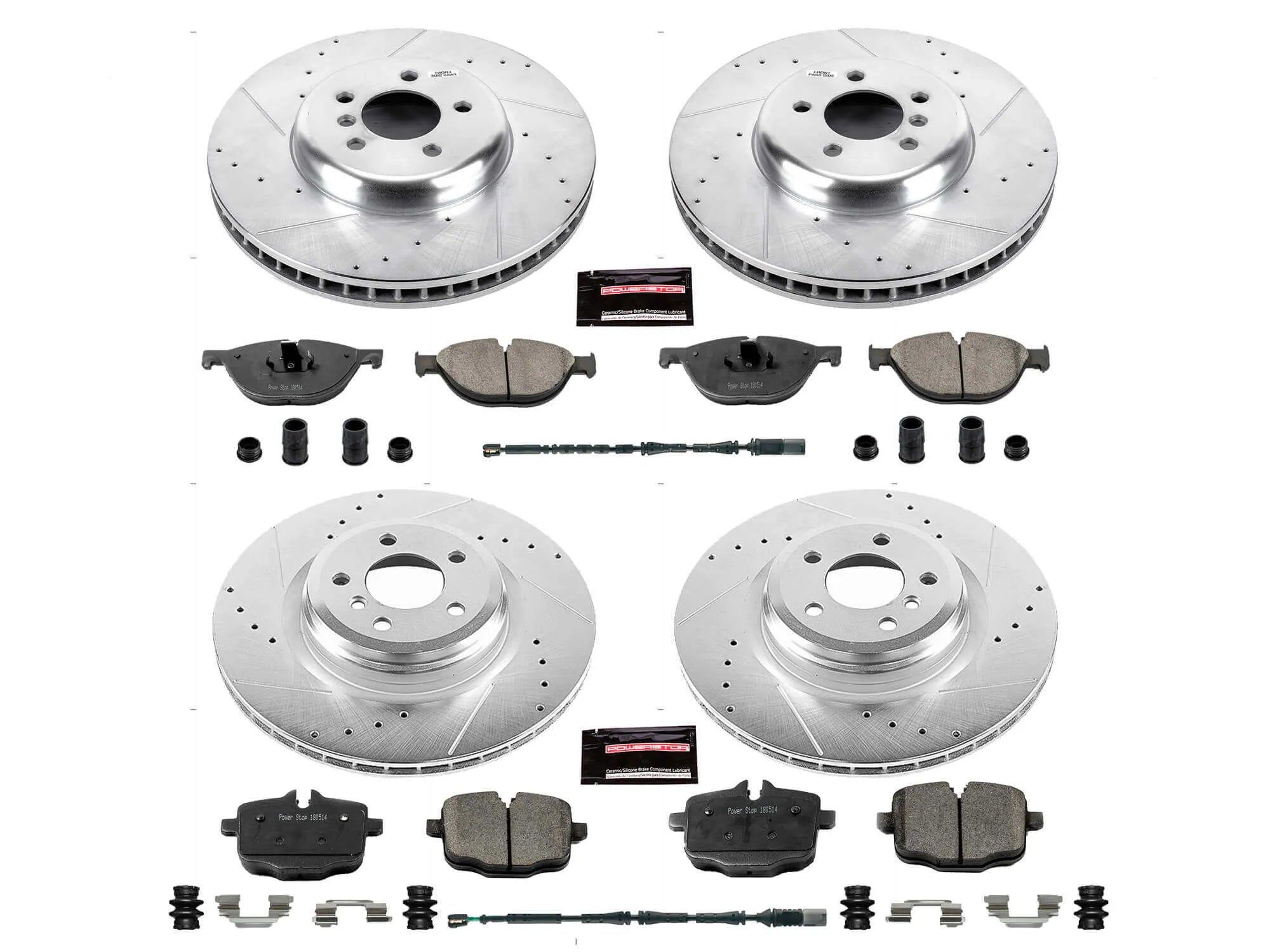 Power Stop K6415 - Z23 Evolution Sport Front And Rear Brake Kit