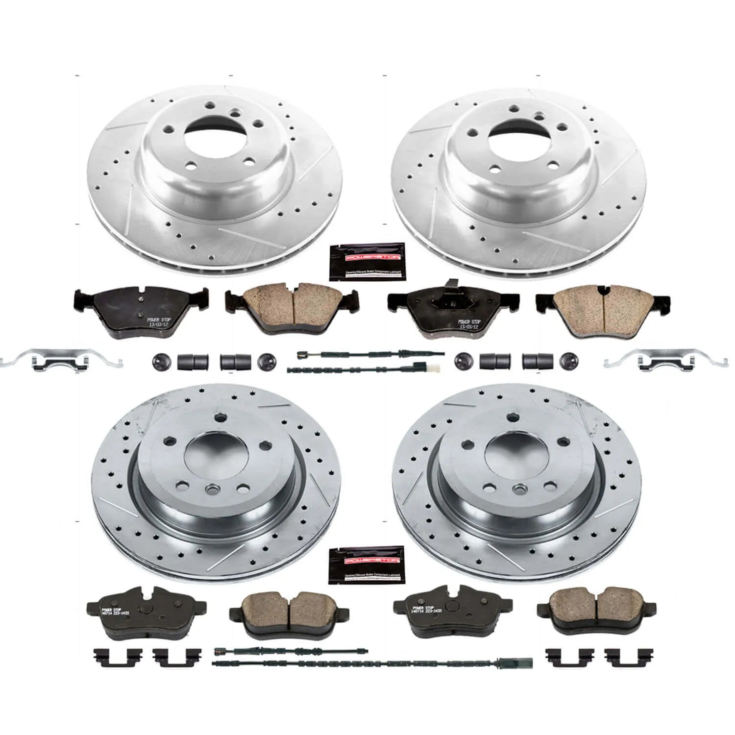 Power Stop K6417 - Z23 Evolution Sport Front And Rear Brake Kit