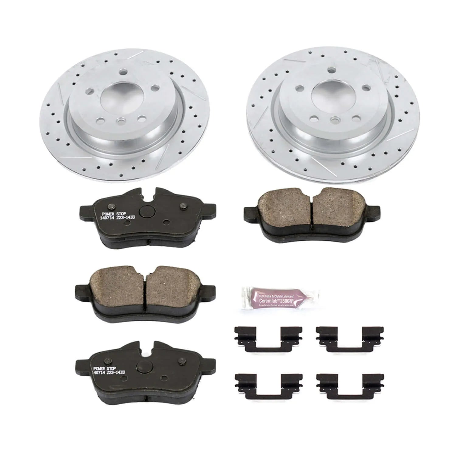 Power Stop K6419 - Z23 Evolution Sport Performance 1-Click Brake Kit (Rear)