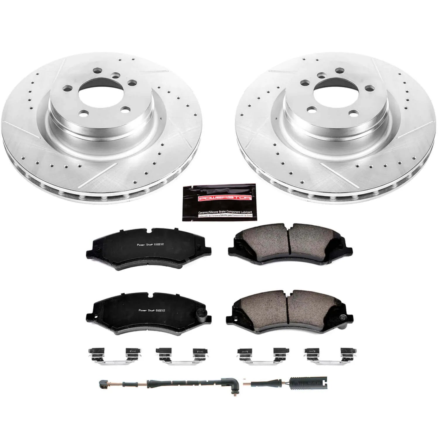 Power Stop K6475 - Z23 Evolution Sport Performance 1-Click Drilled And Slotted Front Brake Kit