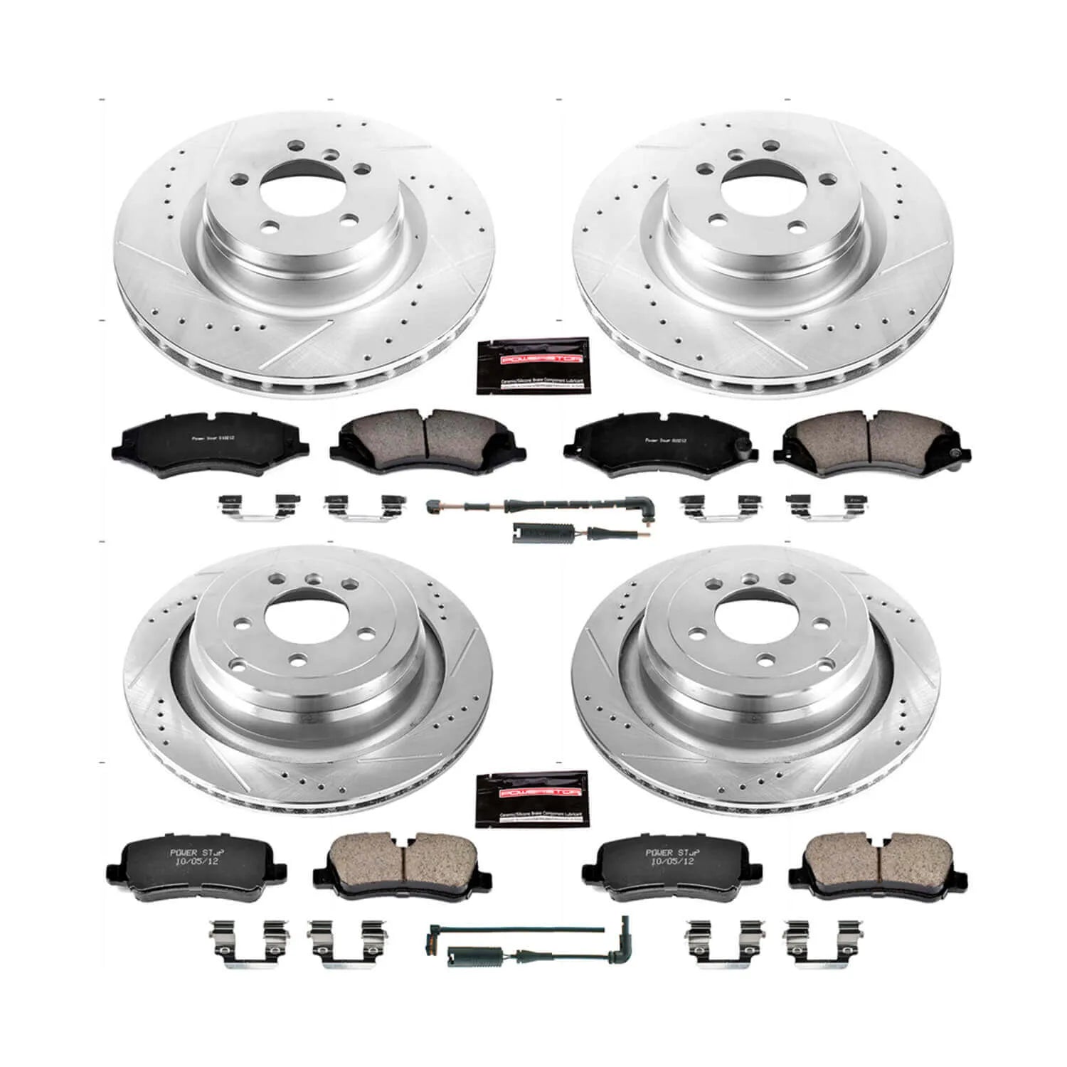 Power Stop K6476 - Z23 Evolution Sport Front And Rear Brake Kit