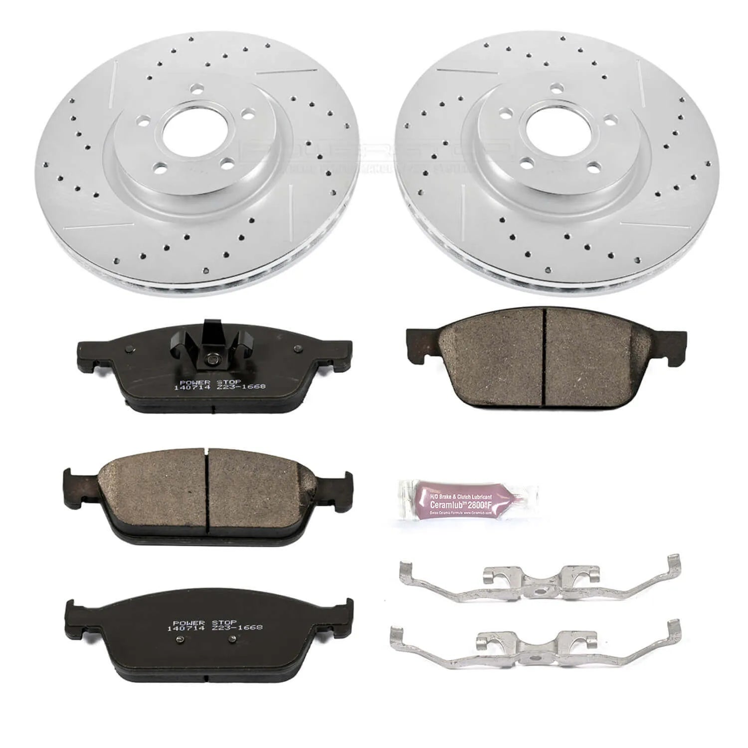 Power Stop K6479 - Z23 Evolution Sport Performance 1-Click Brake Kit (Front)