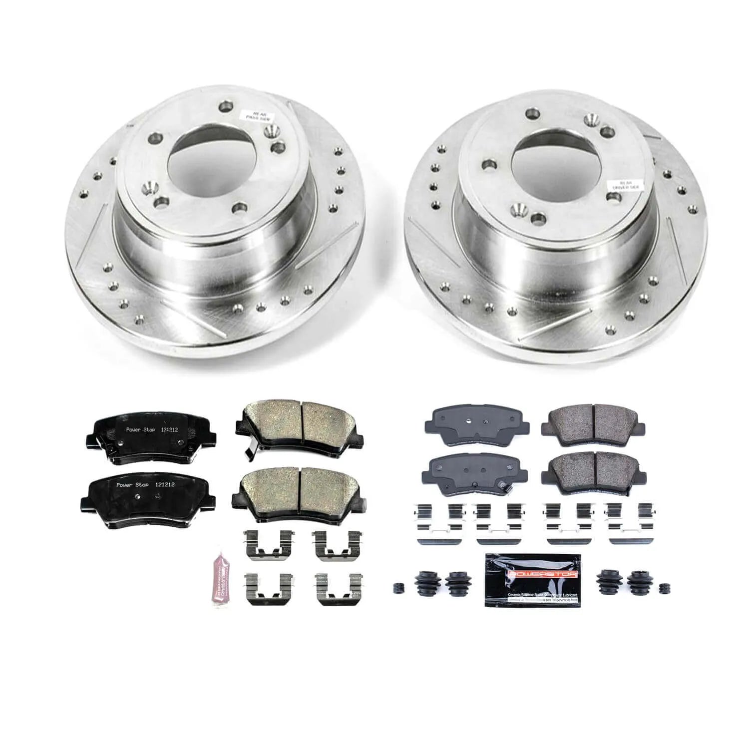 Power Stop K6506 - Z23 Evolution Sport Performance 1-Click Drilled And Slotted Front And Rear Brake Kit