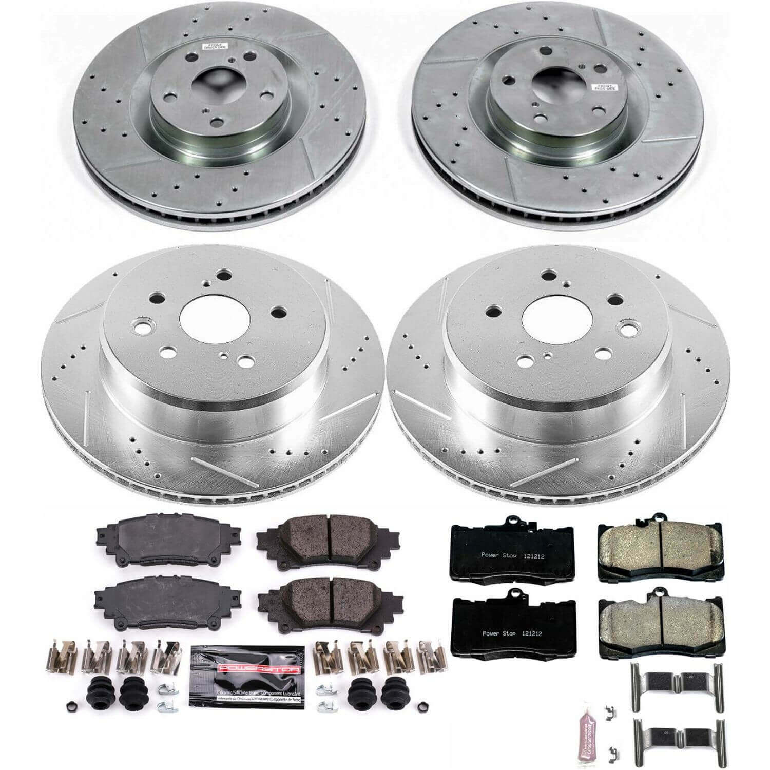 Power Stop K6513 - Z23 Evolution Sport Front And Rear Brake Kit