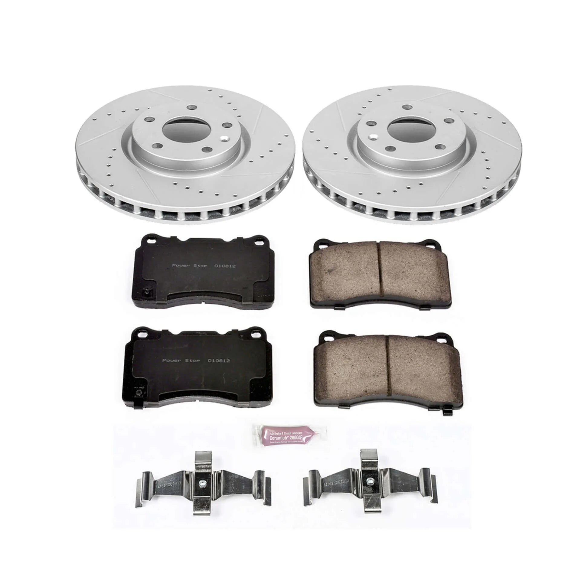 Power Stop K6528 - Z23 Evolution Sport Performance 1-Click Brake Kit (Front)
