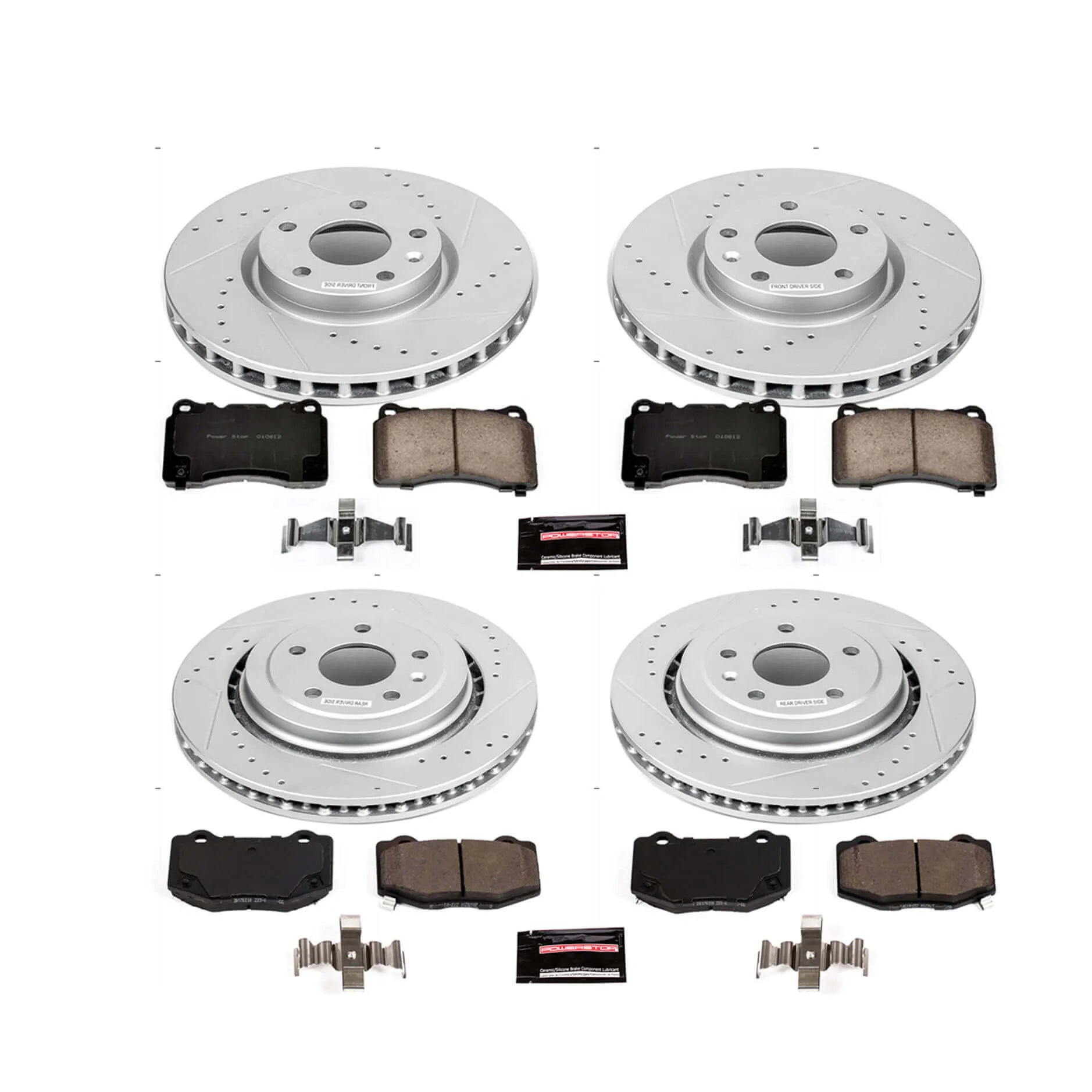 Power Stop K6529 - Z23 Evolution Sport Performance 1-Click Brake Kit (Front And Rear)
