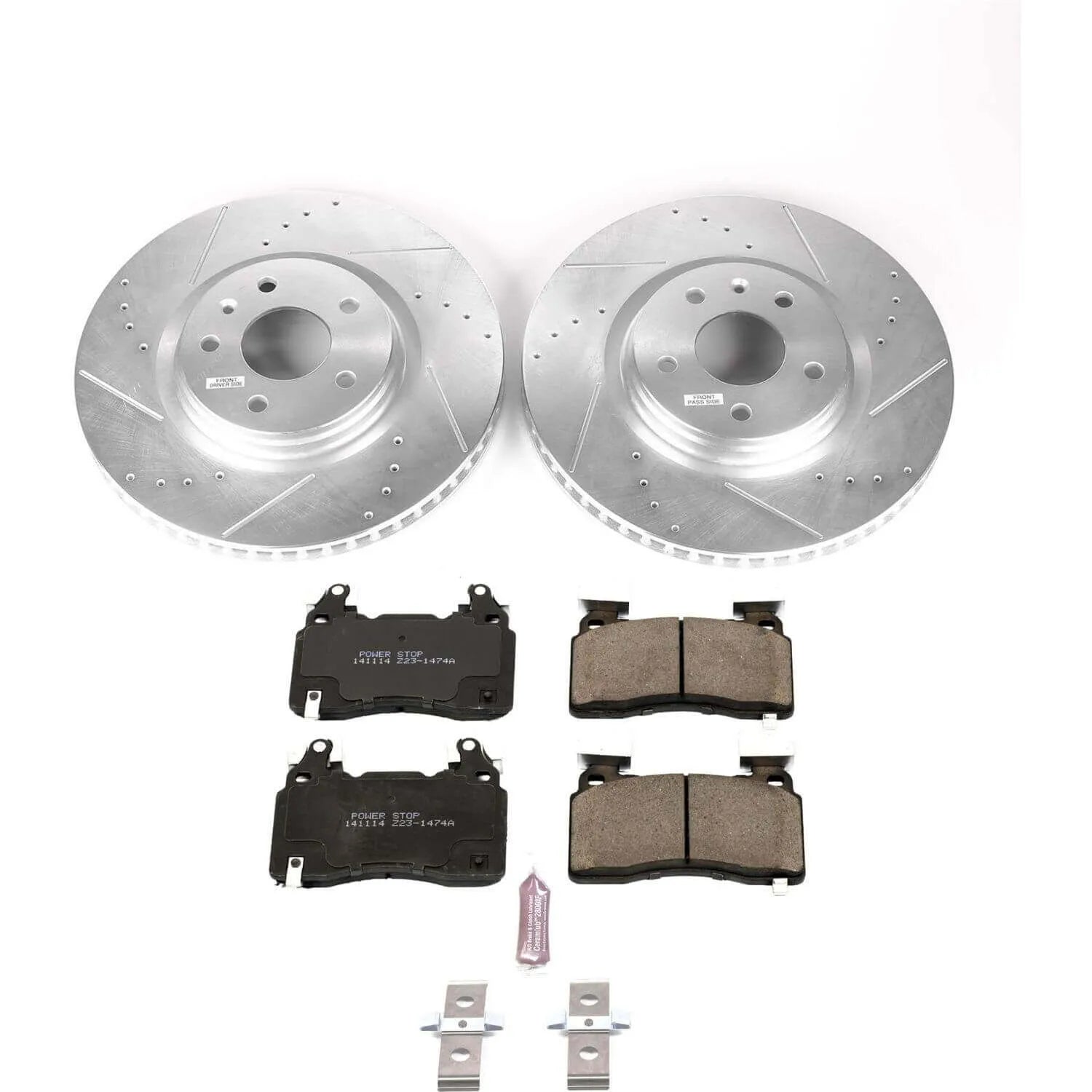 Power Stop K6534 - Z23 Evolution Sport Performance 1-Click Brake Kit (Front)