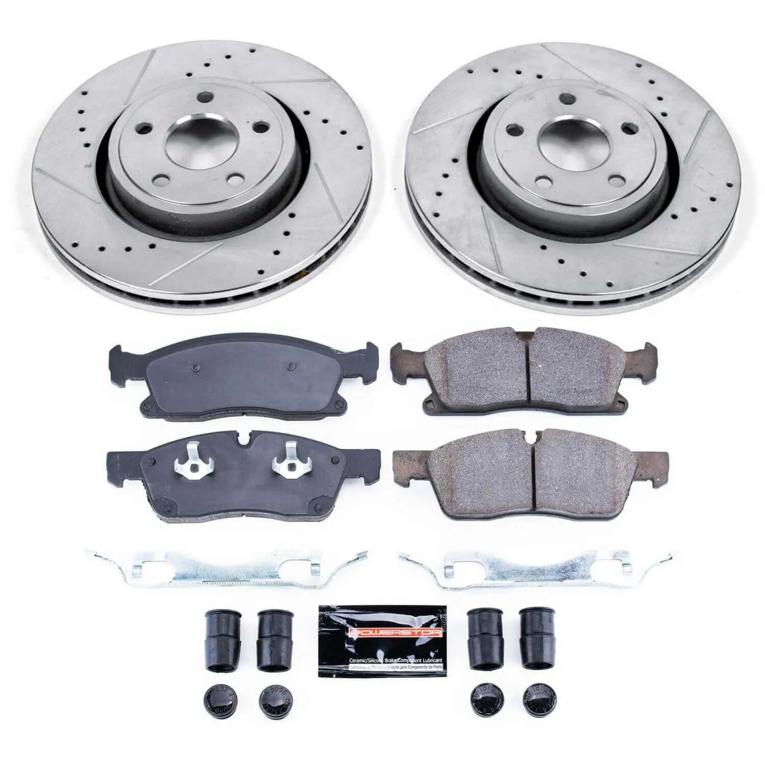 Power Stop K6536 - Z23 Evolution Sport Performance 1-Click Drilled And Slotted Brake Kit