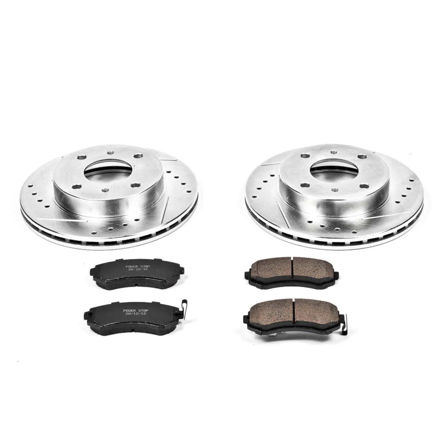 Power Stop K654 - Z23 Evolution Sport Performance 1-Click Brake Kit With Hardware (Front)