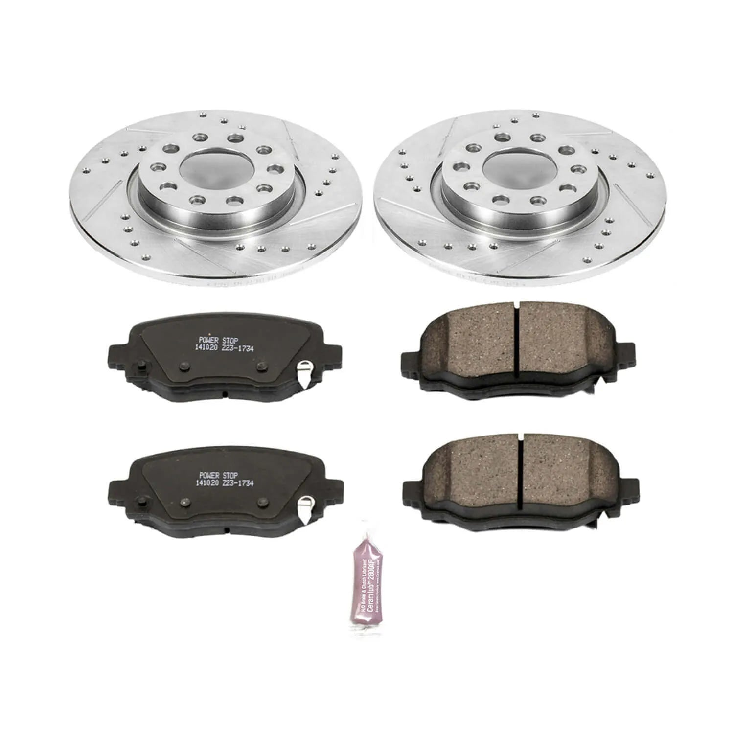 Power Stop K6543 - Z23 Evolution Sport Performance 1-Click Brake Kit With Hardware (Rear)
