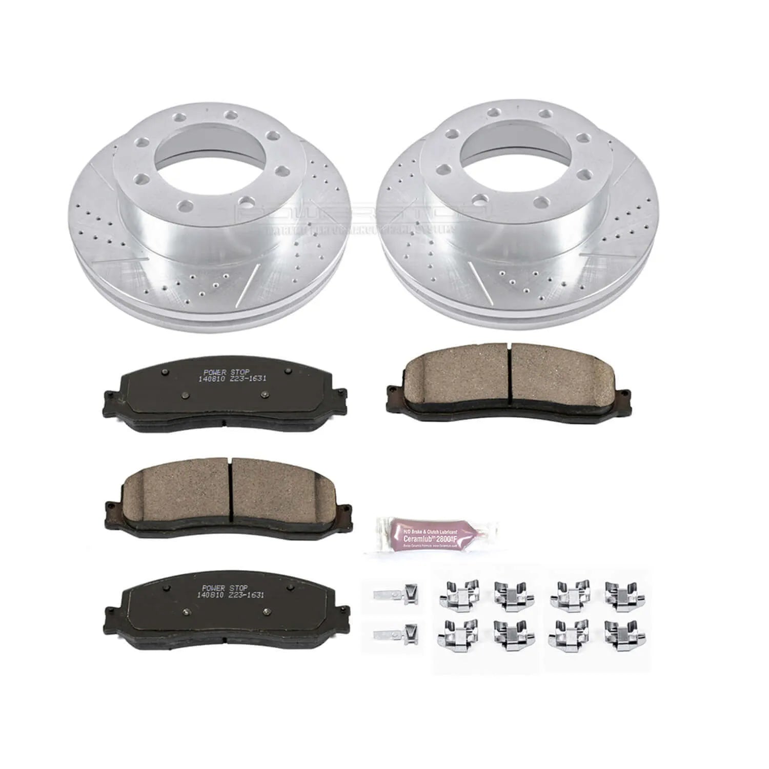 Power Stop K6545 - Z23 Evolution Sport Performance 1-Click Brake Kit (Front)