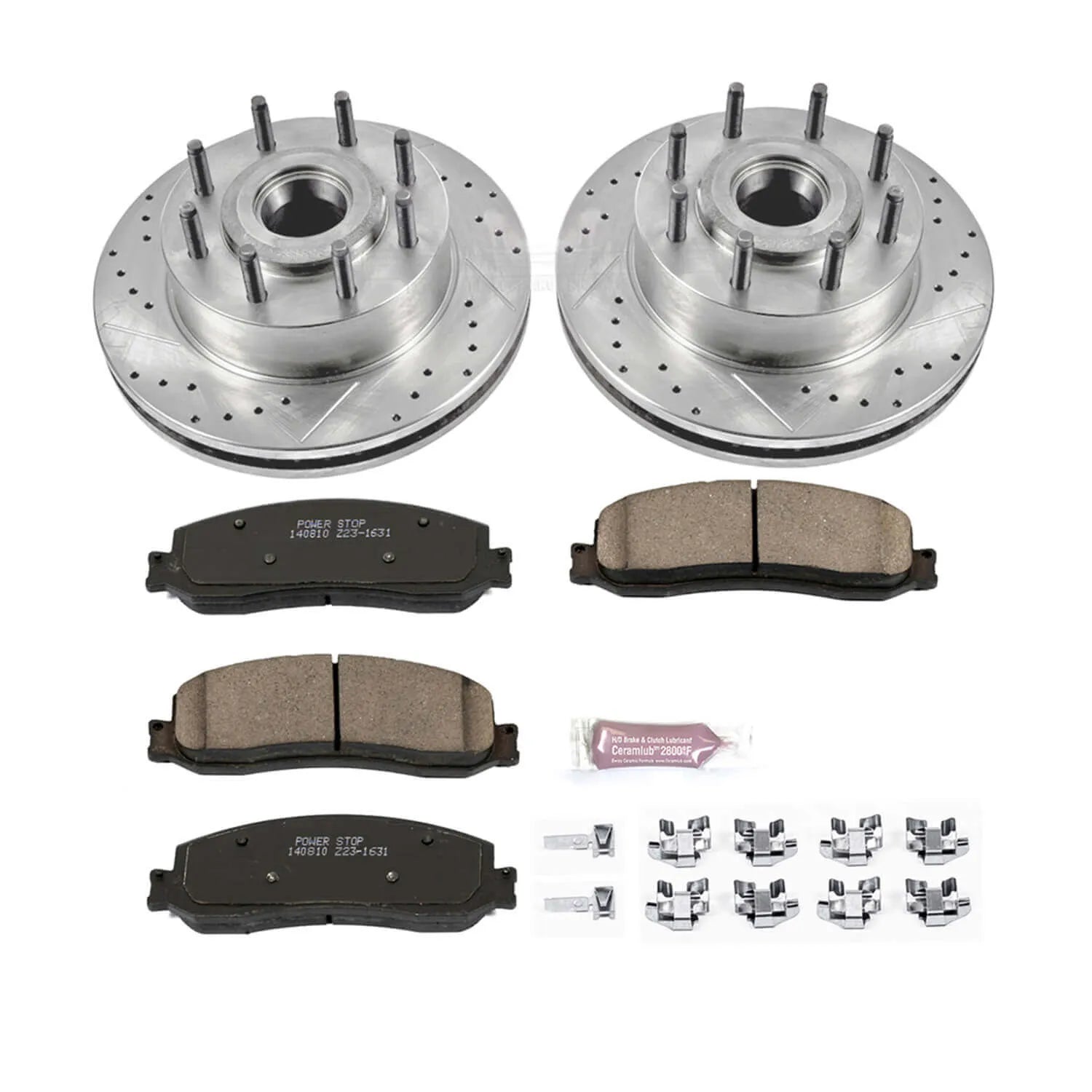 Power Stop K6550 - Z23 Evolution Sport Performance 1-Click Brake Kit (Front)