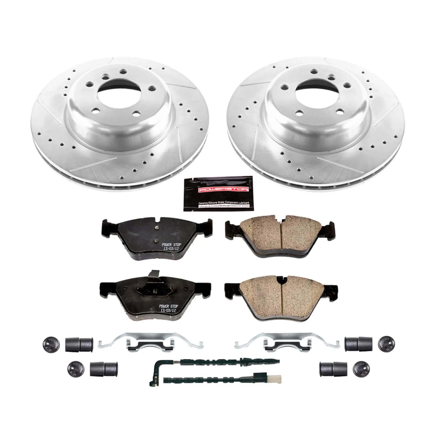 Power Stop K6578 - Z23 Evolution Sport Performance 1-Click Drilled And Slotted Front Brake Kit