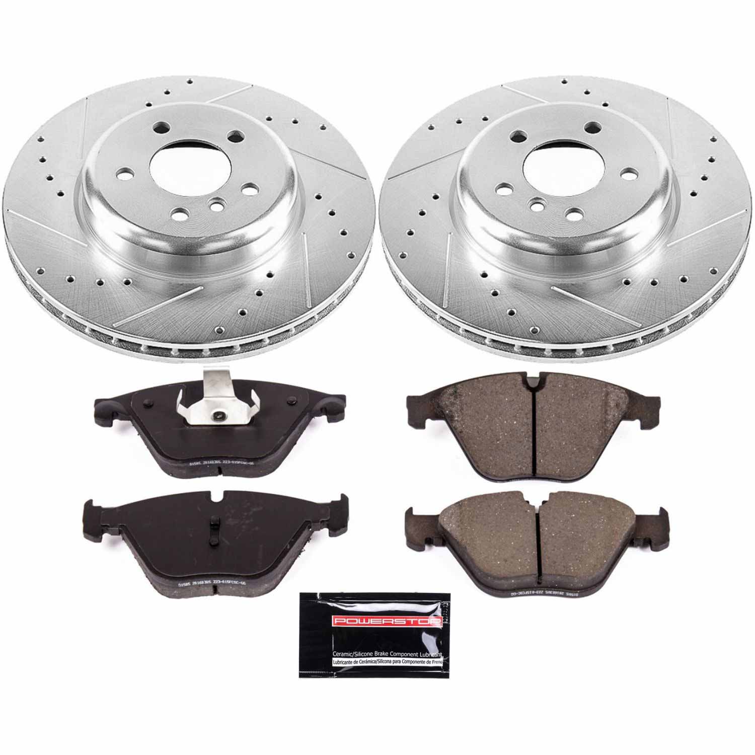 Power Stop K6581 - Z23 Evolution Sport Performance 1-Click Drilled And Slotted Front Brake Kit