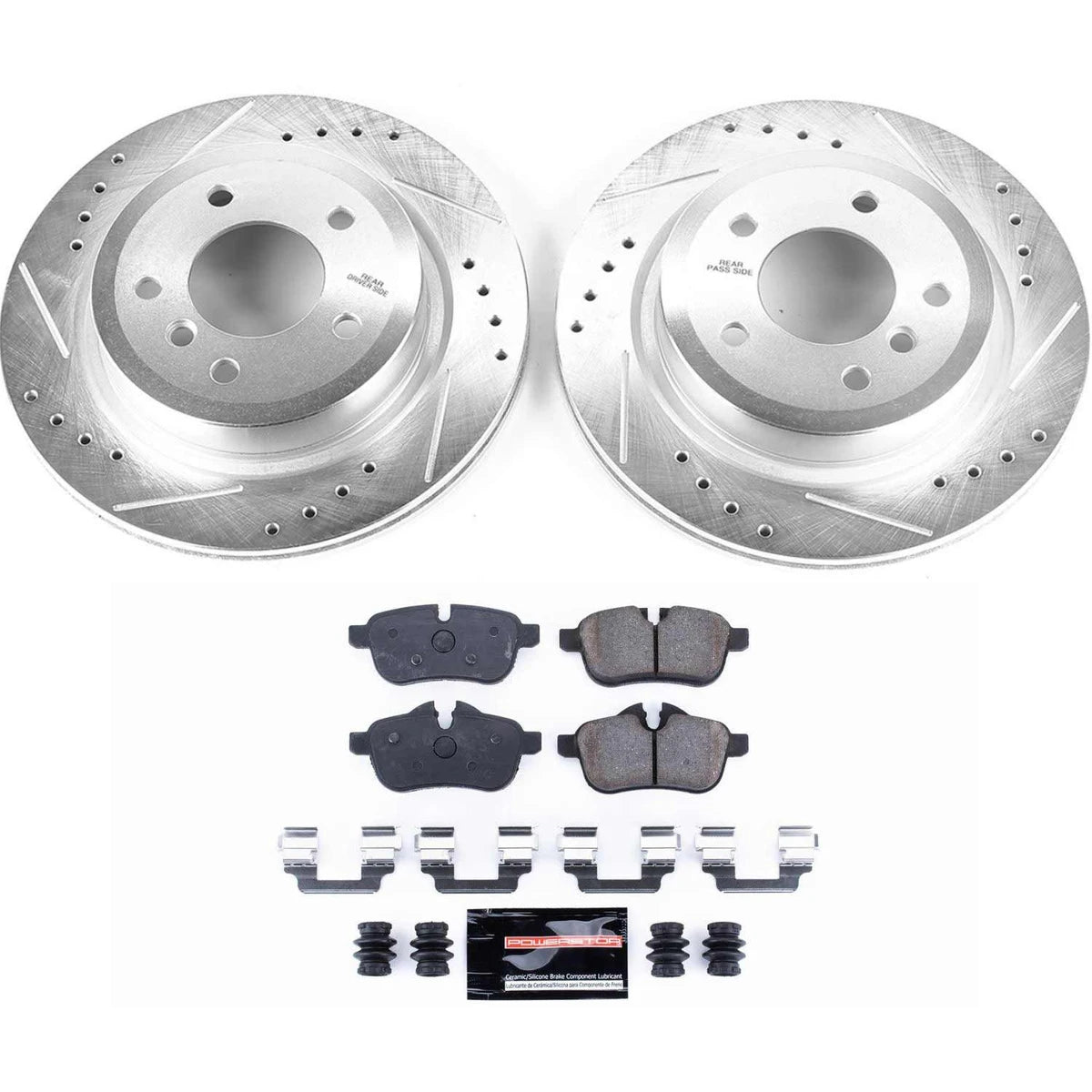 Power Stop K6583 - Z23 Evolution Sport Performance 1-Click Brake Kit (Rear)