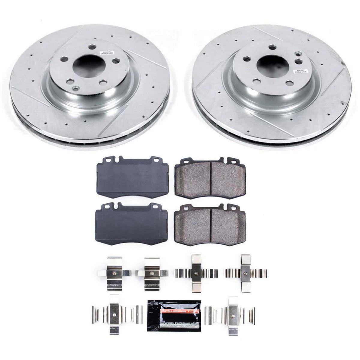 Power Stop K6599 - Z23 Evolution Sport Performance 1-Click Brake Kit (Front)
