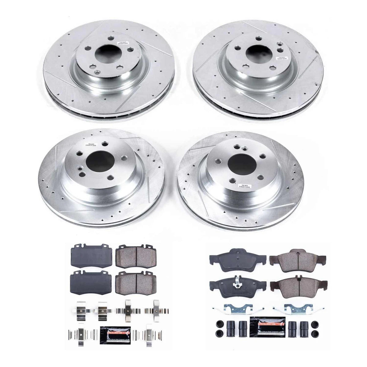 Power Stop K6600 - Z23 Evolution Sport Performance 1-Click Brake Kit (Front And Rear)