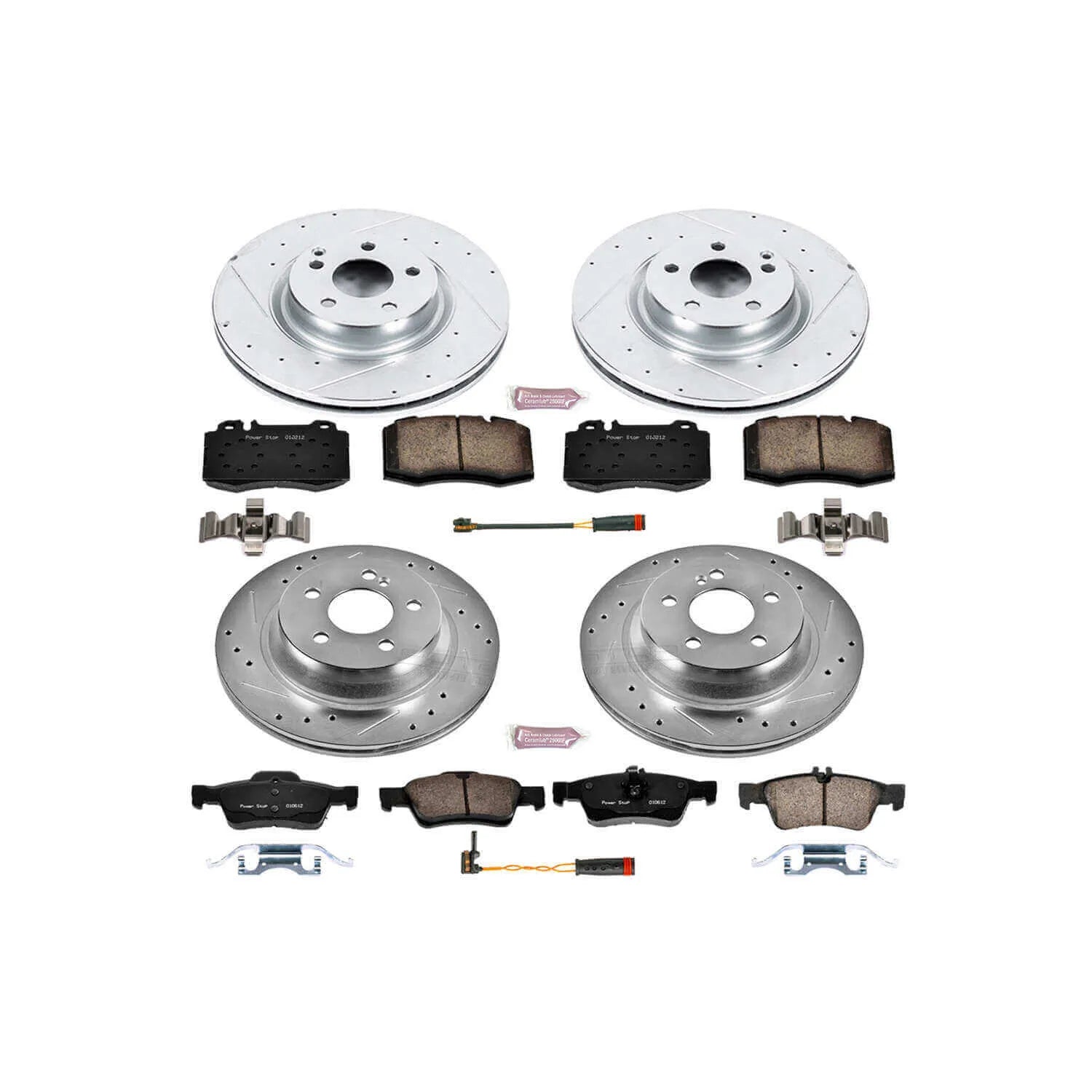 Power Stop K6602 - Z23 Evolution Sport Performance 1-Click Brake Kit (Front And Rear)