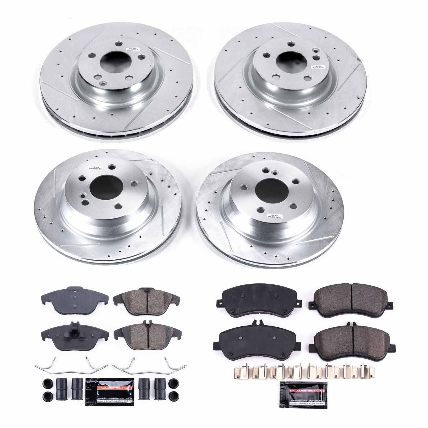 Power Stop K6604 - Z23 Evolution Sport Front And Rear Brake Kit