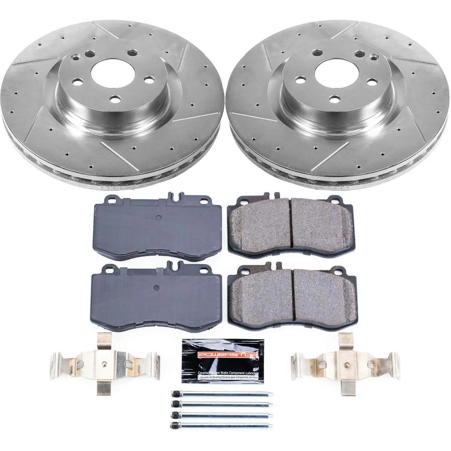 Power Stop K6640 - Z23 Evolution Sport Performance 1-Click Drilled And Slotted Front Brake Kit