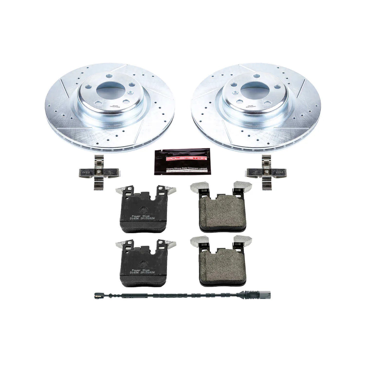 Power Stop K6657 - Z23 Evolution Sport Performance 1-Click Drilled And Slotted Rear Brake Kit