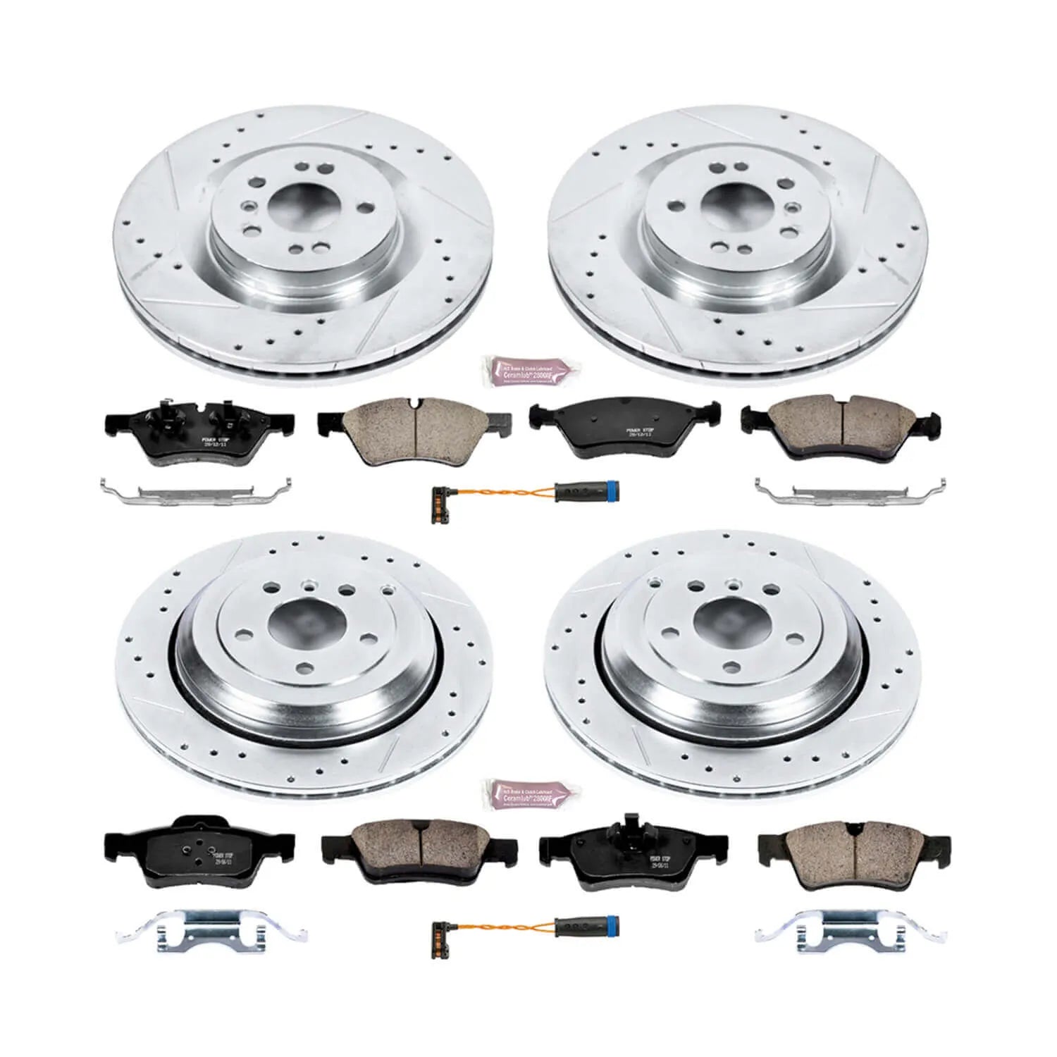 Power Stop K6707 - Z23 Evolution Sport Performance 1-Click Brake Kit (Front And Rear)