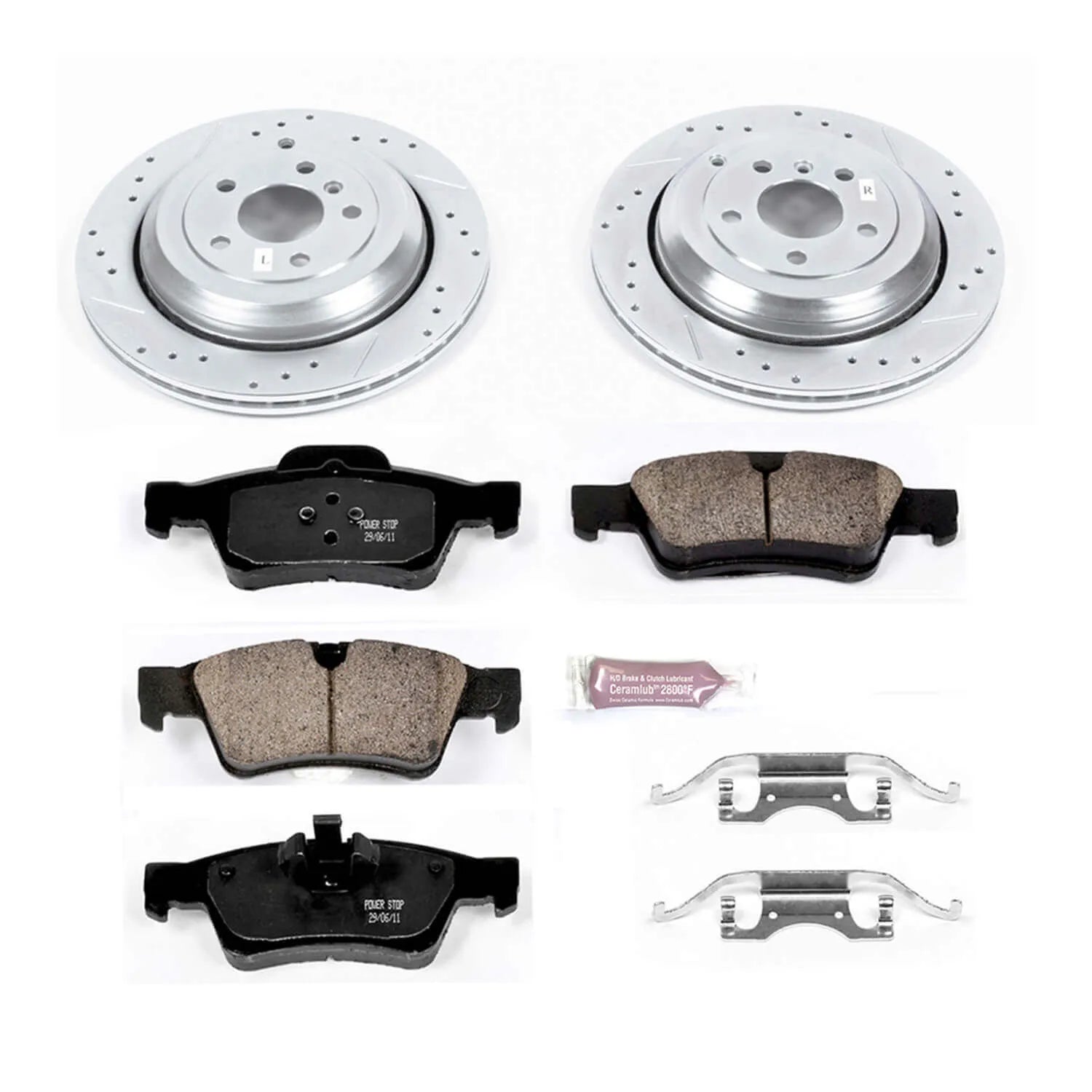 Power Stop K6708 - Z23 Evolution Sport Performance 1-Click Brake Kit (Rear)