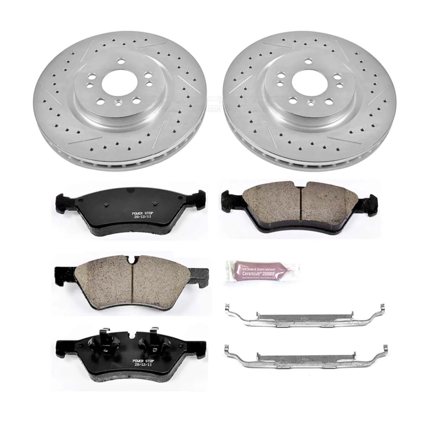 Power Stop K6709 - Z23 Evolution Sport Performance 1-Click Brake Kit (Front)