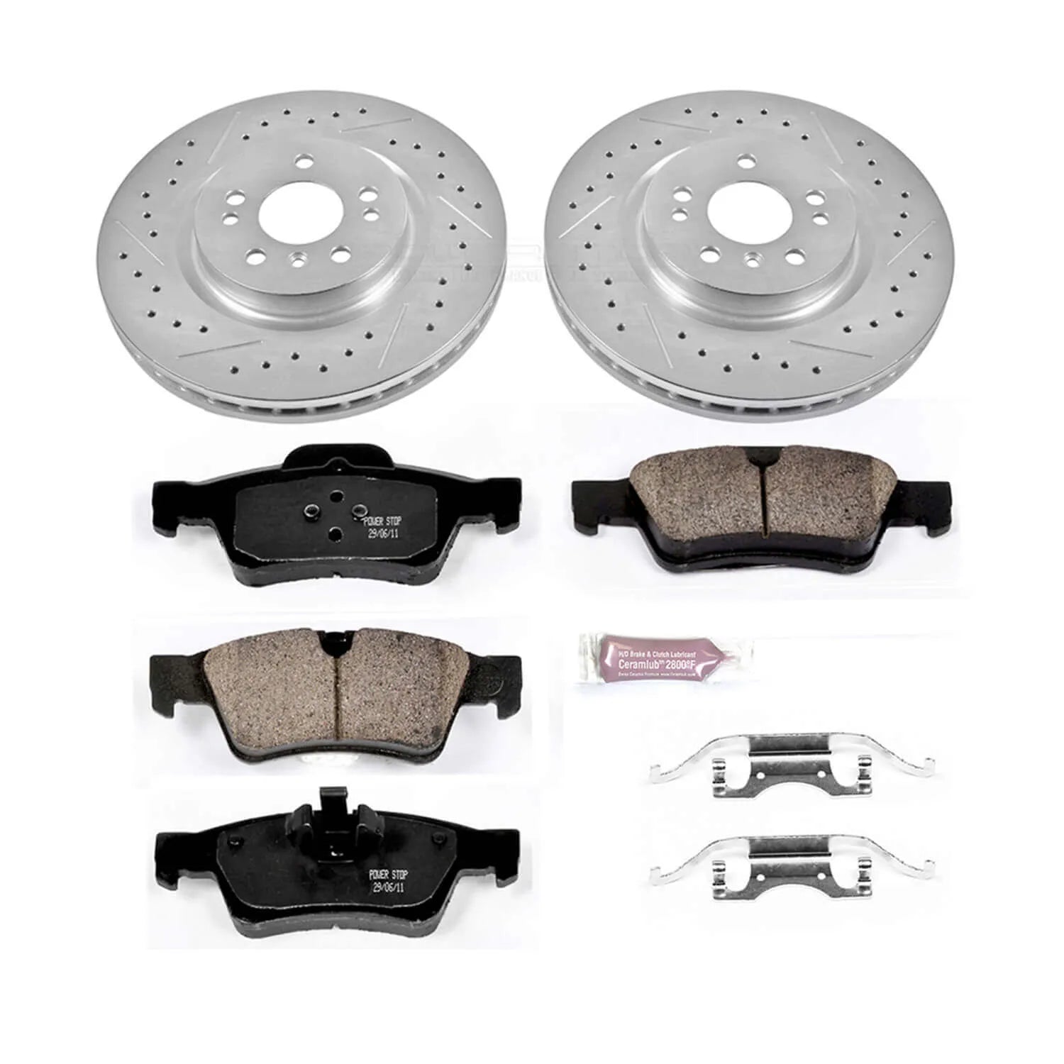 Power Stop K6712 - Z23 Evolution Sport Performance 1-Click Brake Kit (Rear)