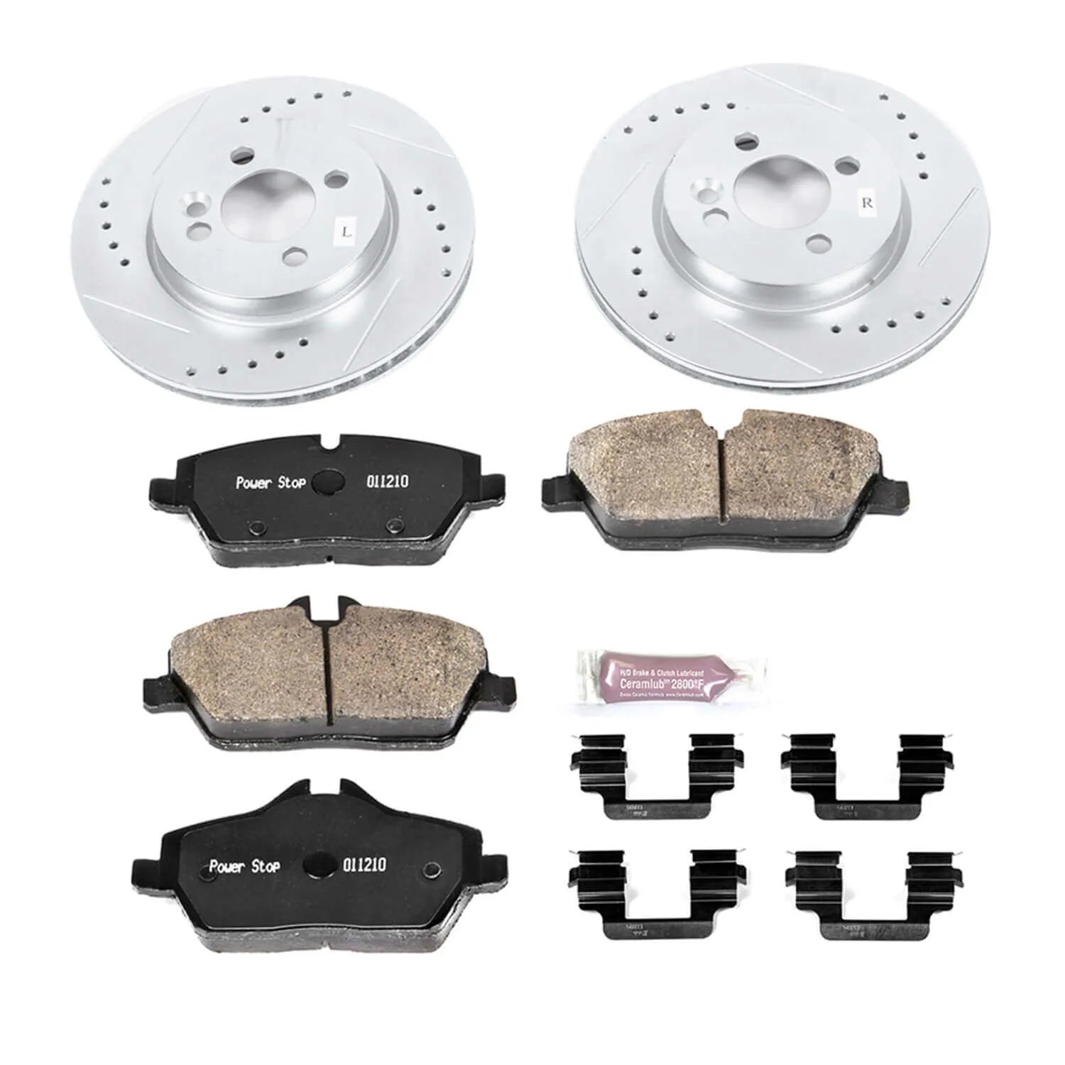 Power Stop K6739 - Z23 Evolution Sport Performance 1-Click Brake Kit (Front)