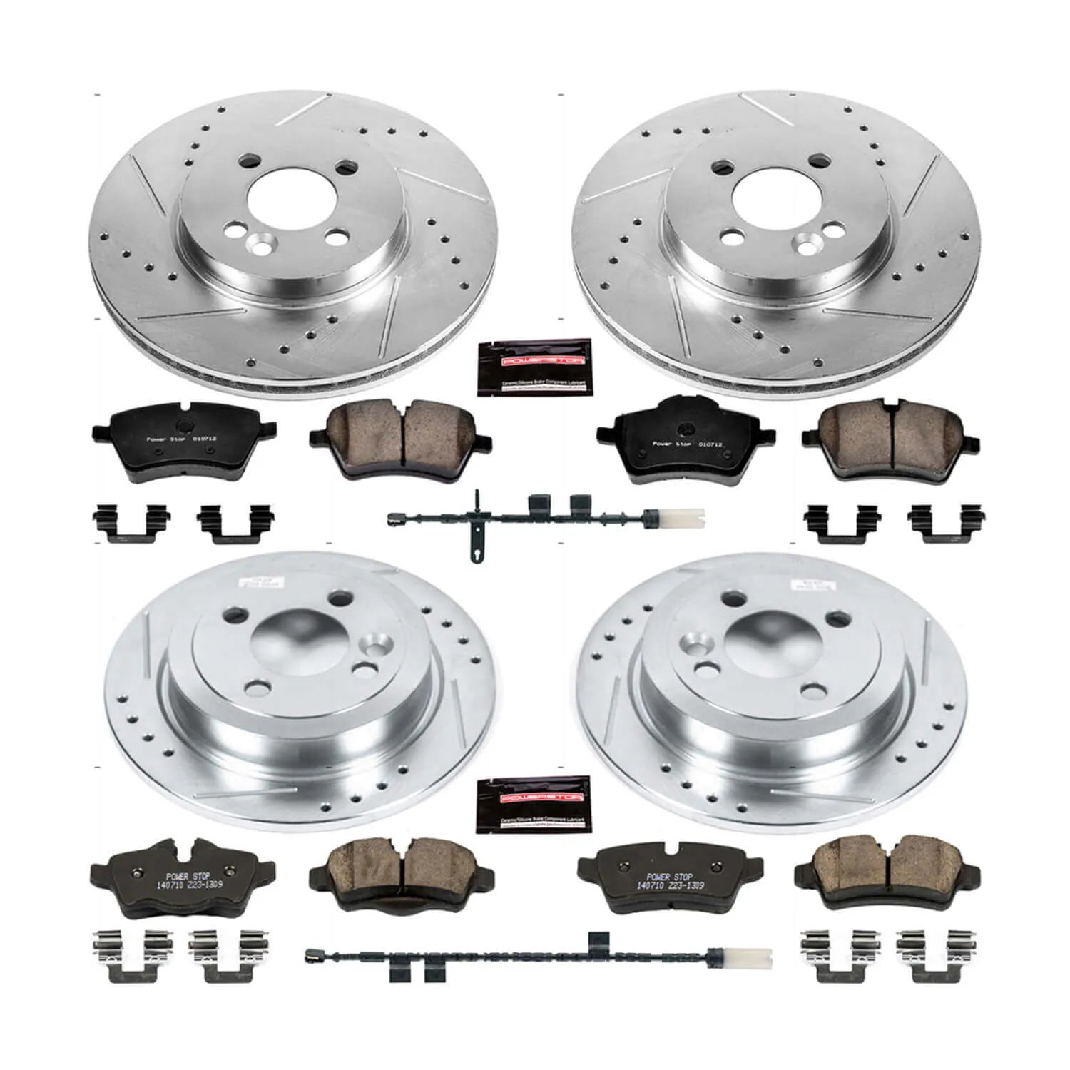 Power Stop K6742 - Z23 Evolution Sport Front And Rear Brake Kit