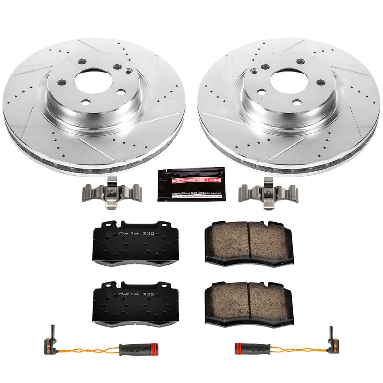 Power Stop K6750 - Z23 Evolution Sport Performance 1-Click Drilled And Slotted Front Brake Kit