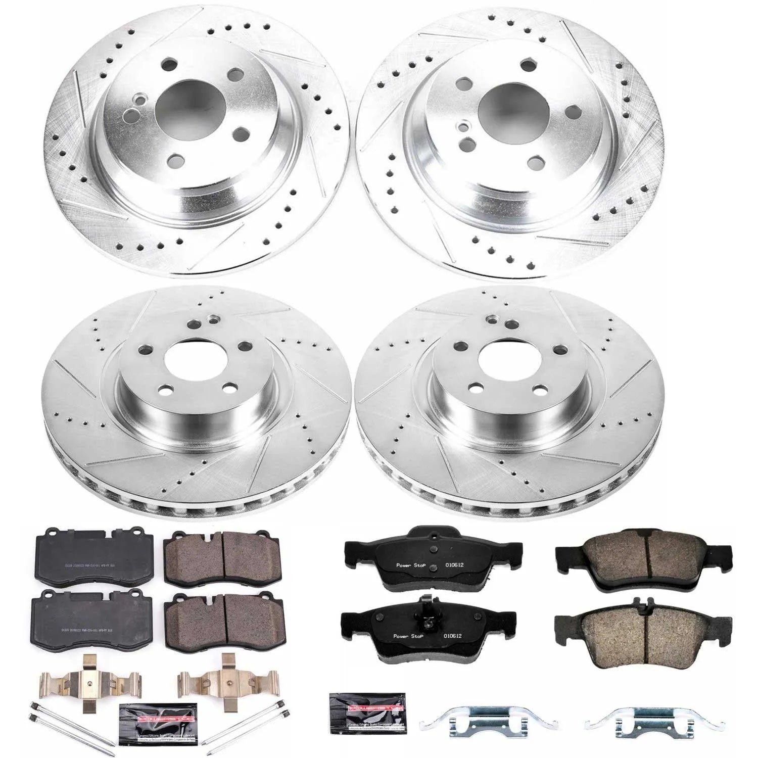 Power Stop K6758 - Z23 Evolution Sport Front And Rear Brake Kit