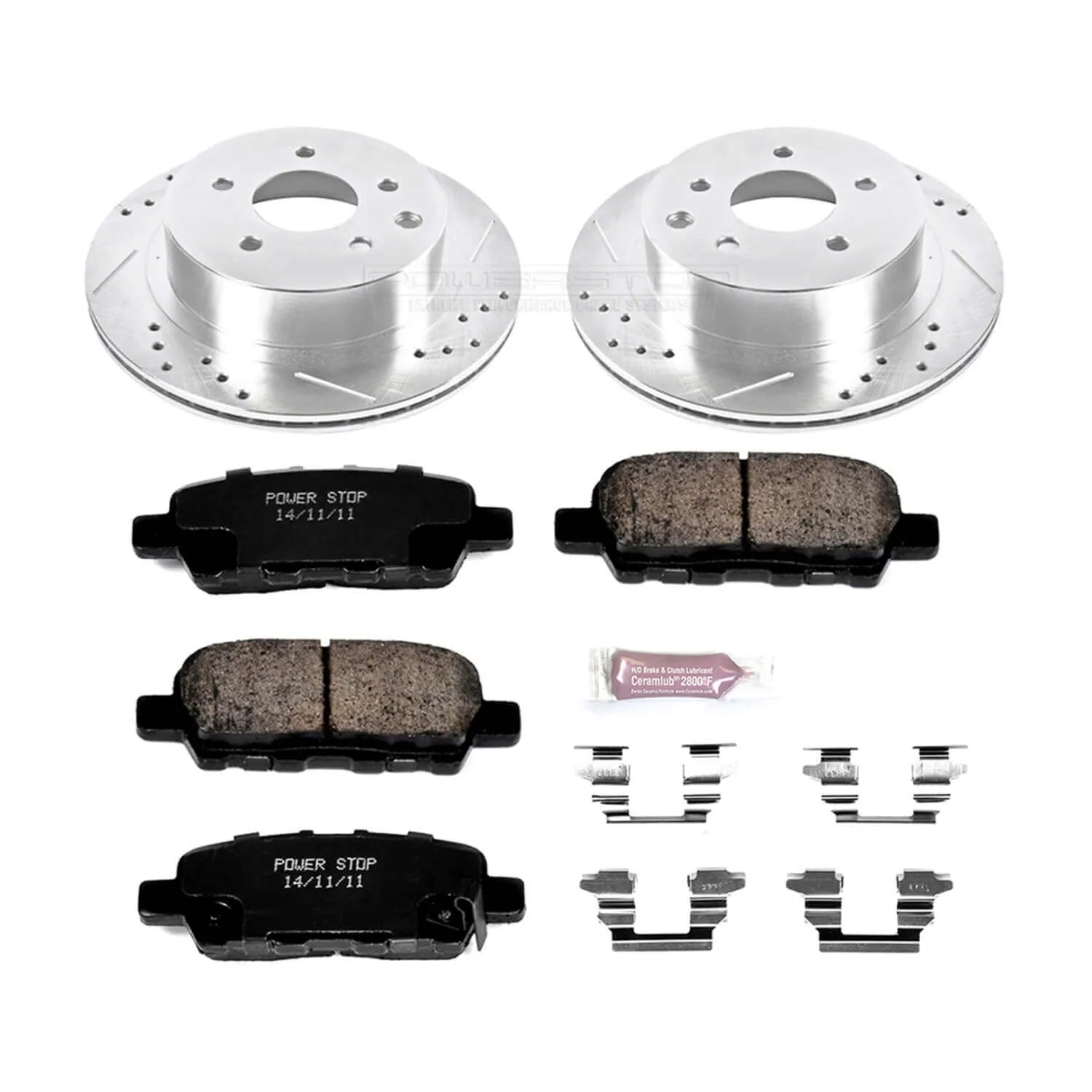 Power Stop K6761 - Z23 Evolution Sport Performance 1-Click Brake Kit (Rear)