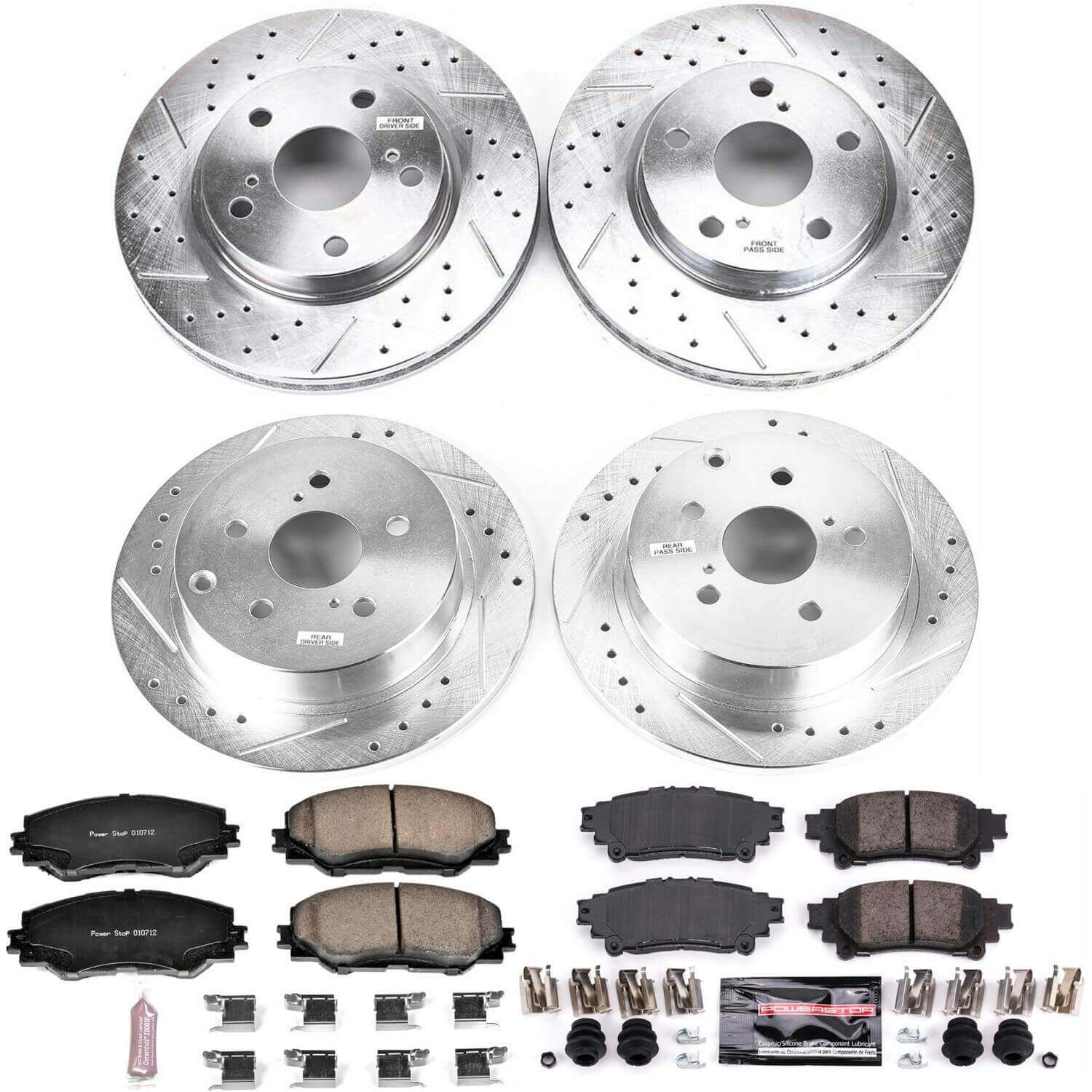 Power Stop K6763 - Z23 Evolution Sport Front And Rear Brake Kit
