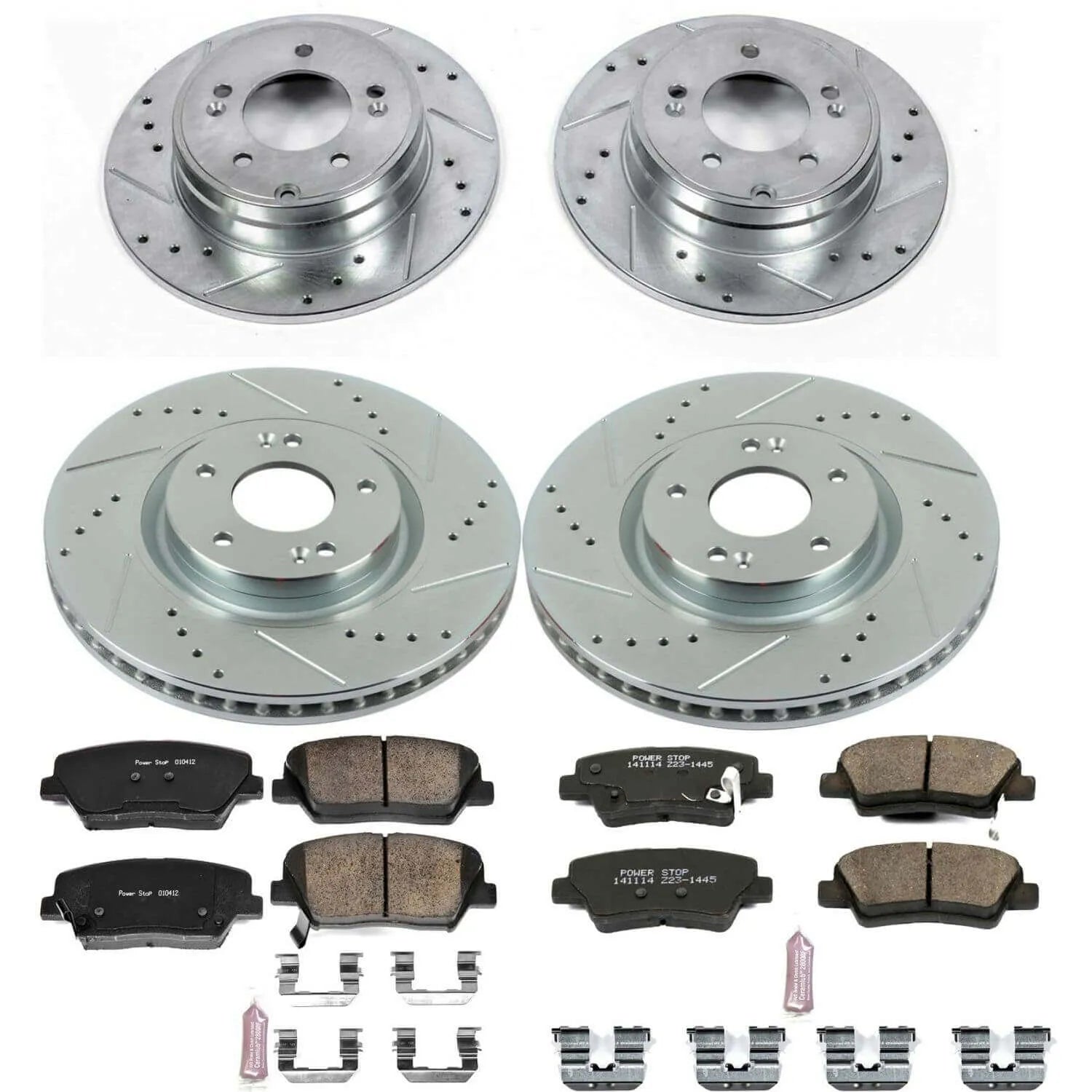Power Stop K6765 - Z23 Evolution Sport Front And Rear Brake Kit