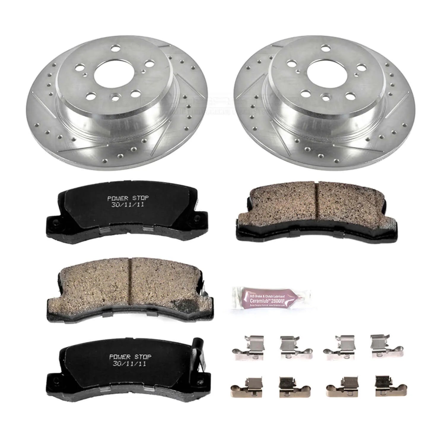 Power Stop K6784 - Z23 Evolution Sport Performance 1-Click Brake Kit (Rear)