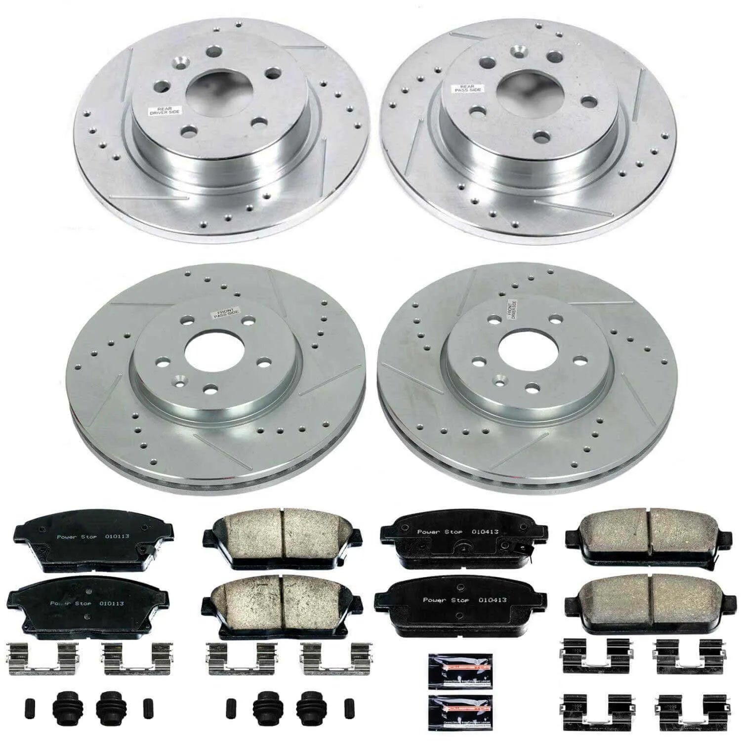 Power Stop K6792 - Z23 Evolution Sport Front And Rear Brake Kit