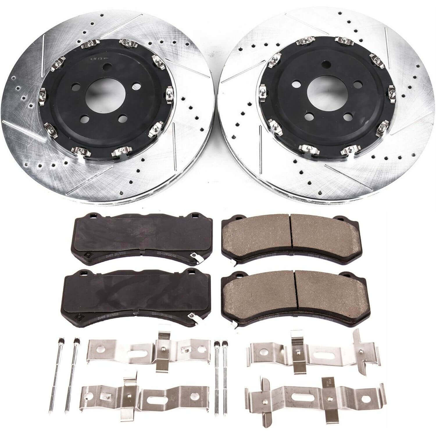 Power Stop K6795 - Z23 Evolution Sport Performance 1-Click Drilled And Slotted Front Brake Kit