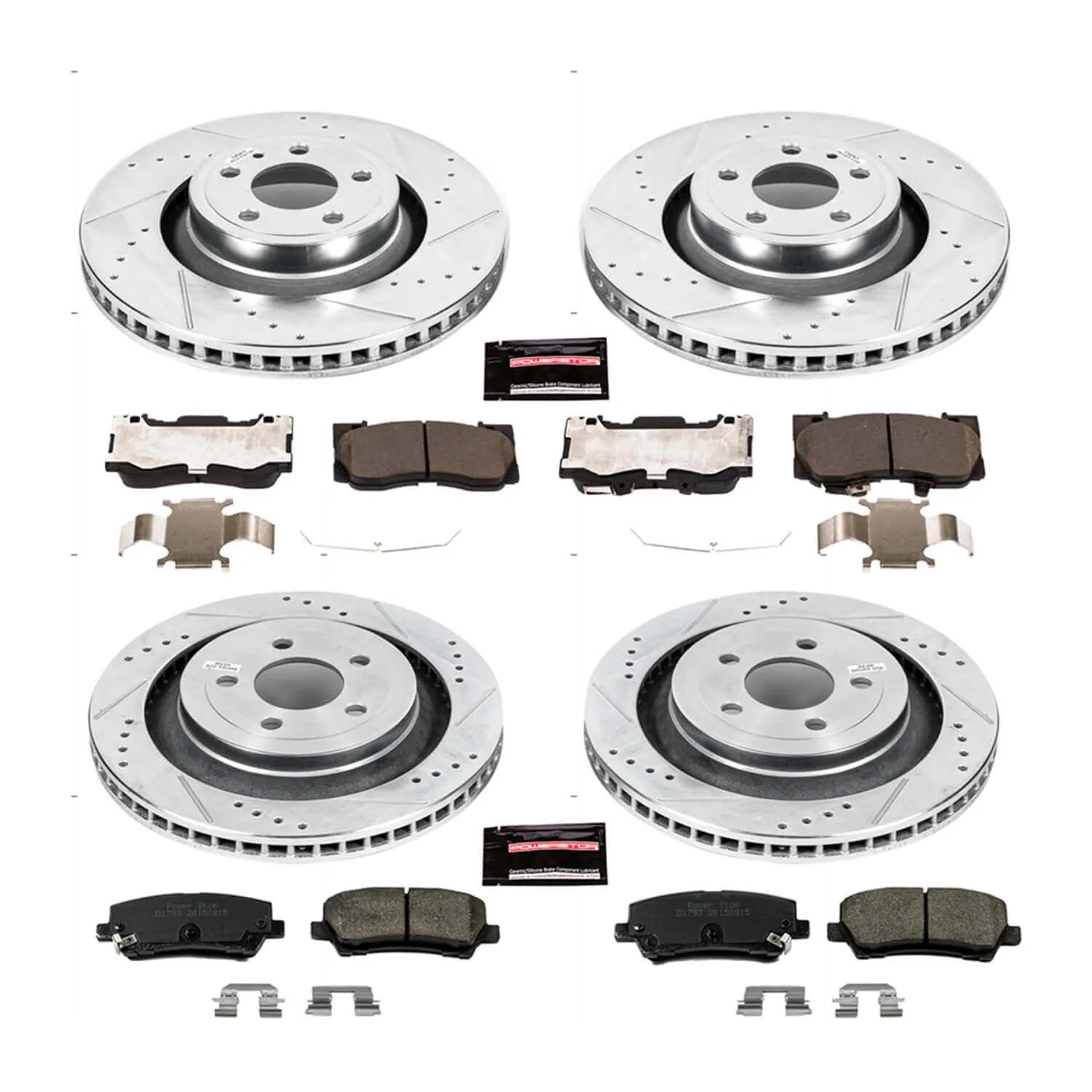 Power Stop K6805 - Z23 Evolution Sport Performance 1-Click Brake Kit (Front And Rear)
