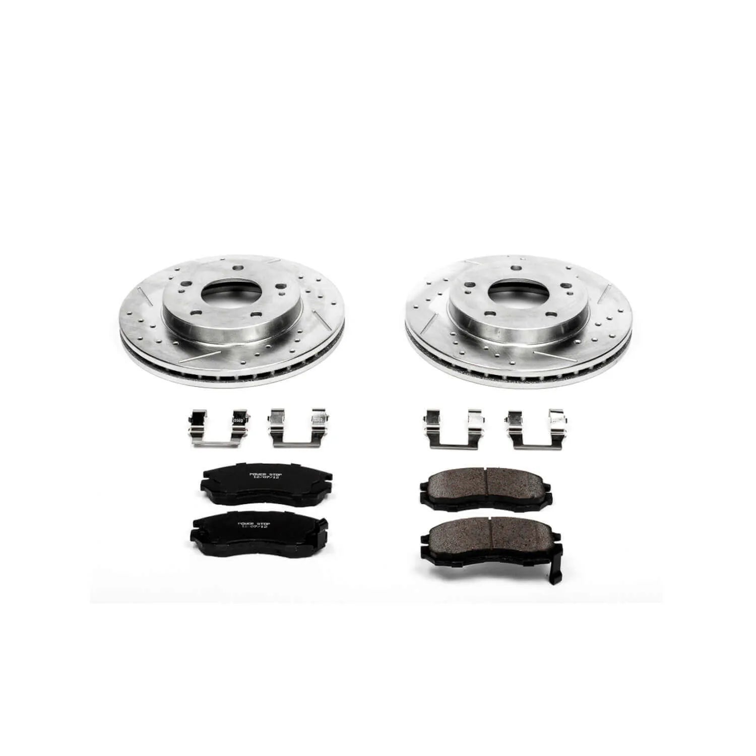 Power Stop K681 - Z23 Evolution Sport Performance 1-Click Brake Kit With Hardware (Front)