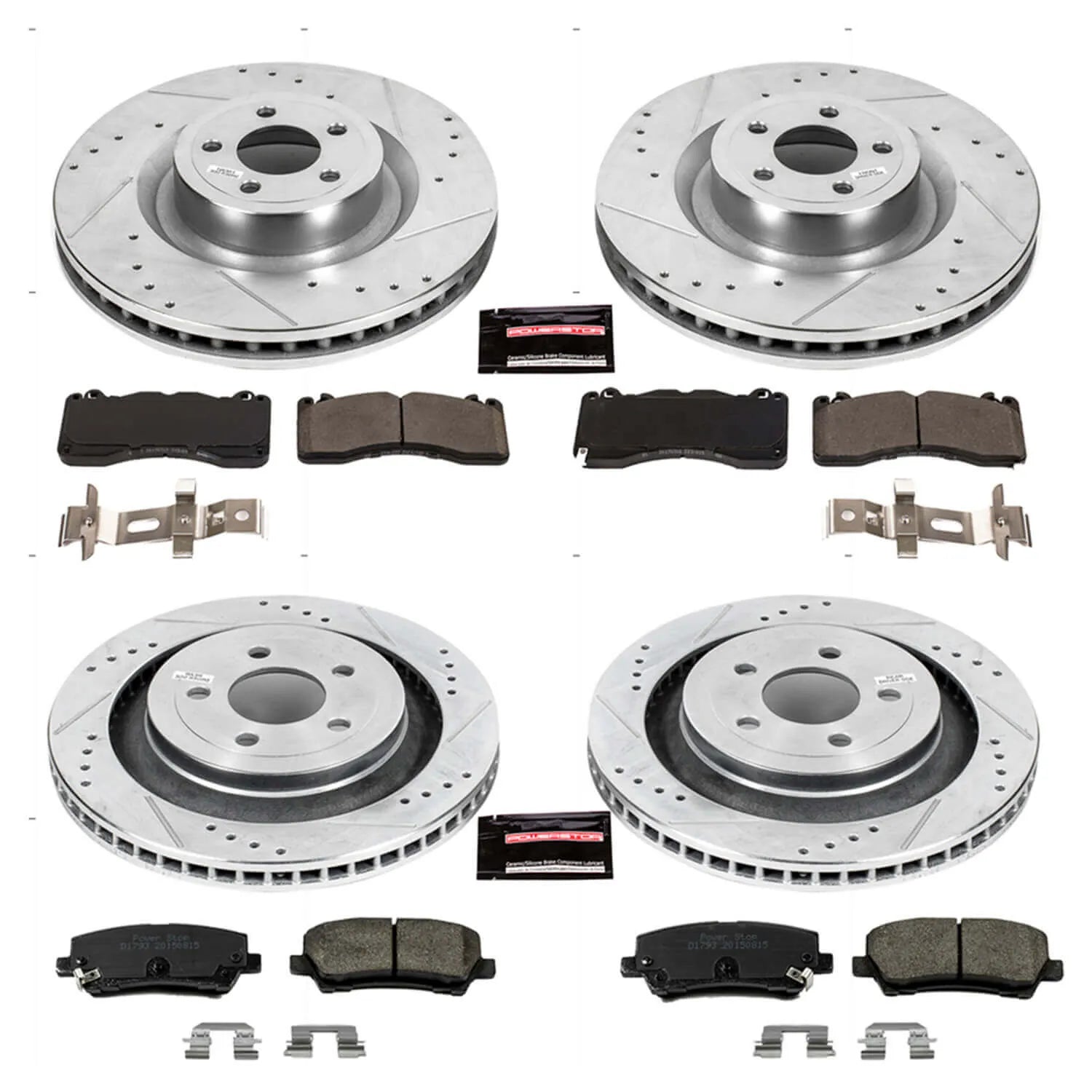 Power Stop K6810 - Z23 Evolution Sport Performance 1-Click Brake Kit (Front And Rear)