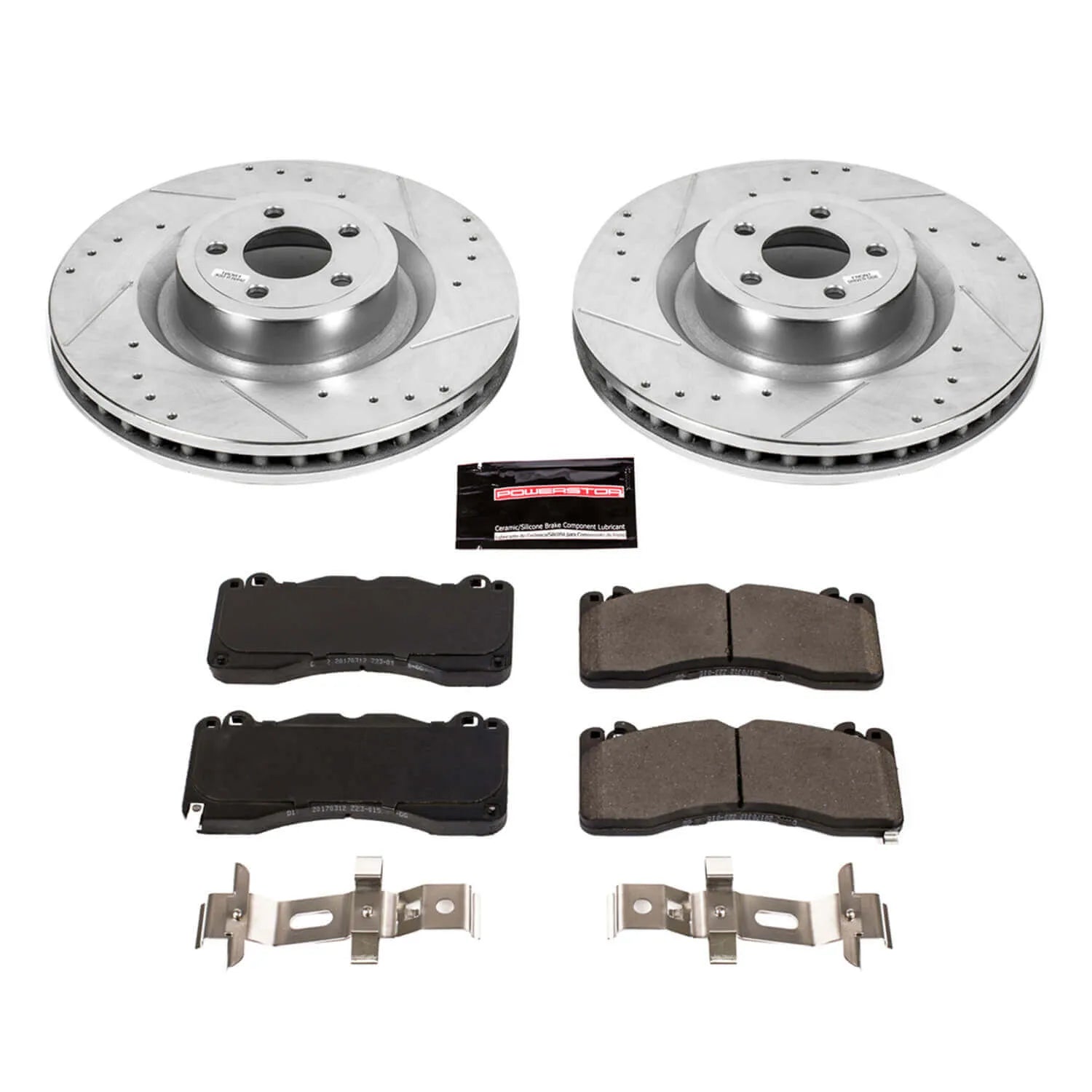 Power Stop K6811 - Z23 Evolution Sport Performance 1-Click Brake Kit (Front)