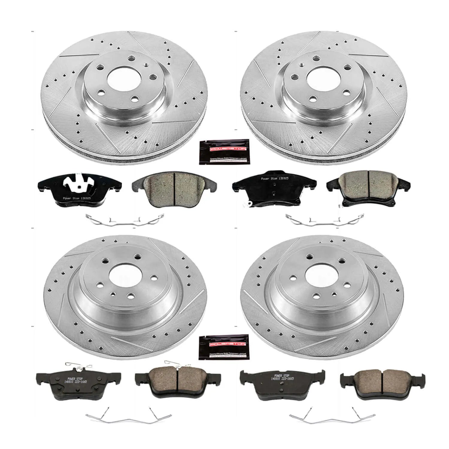 Power Stop K6815 - Z23 Evolution Sport Front And Rear Brake Kit