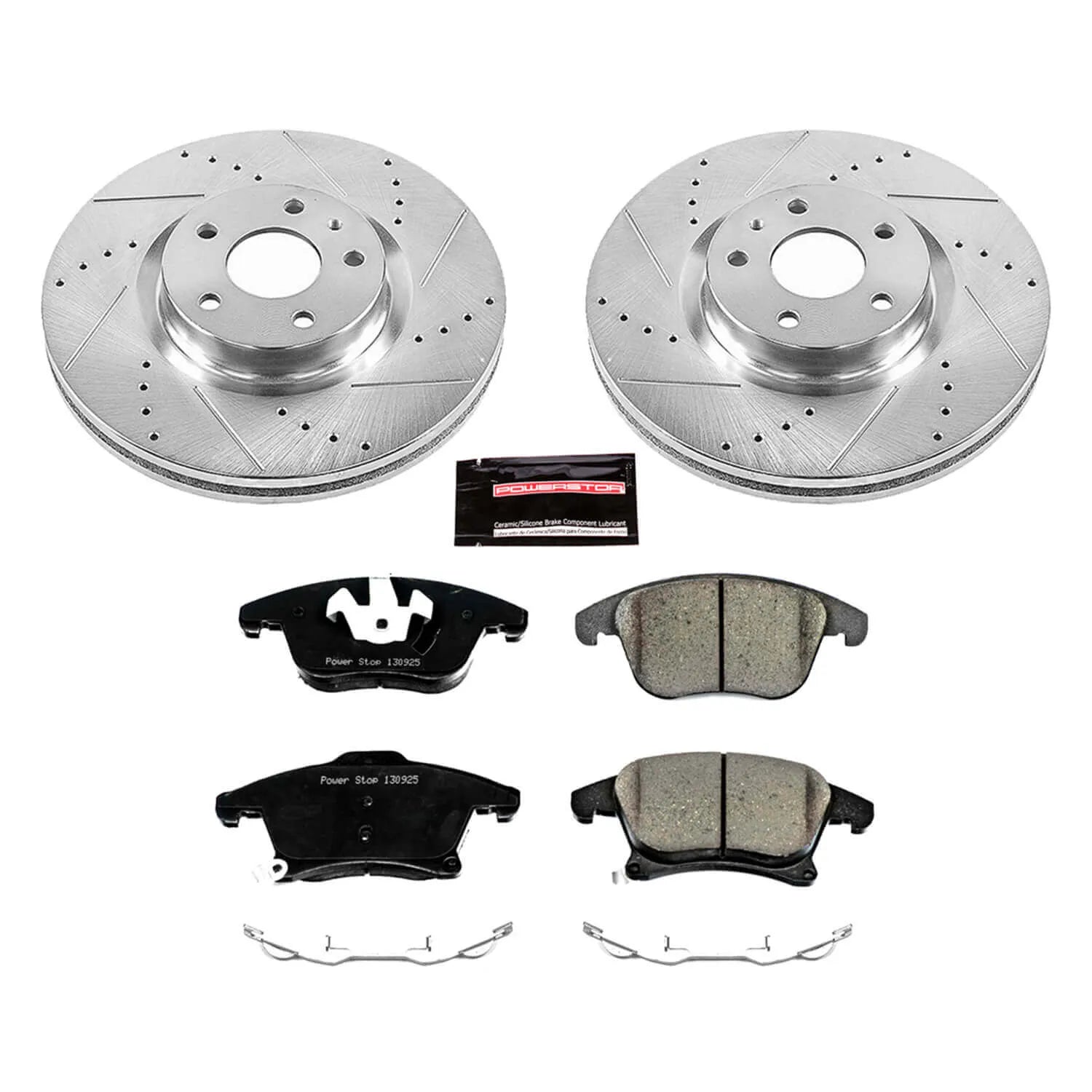 Power Stop K6816 - Z23 Evolution Sport Performance 1-Click Drilled And Slotted Front Brake Kit