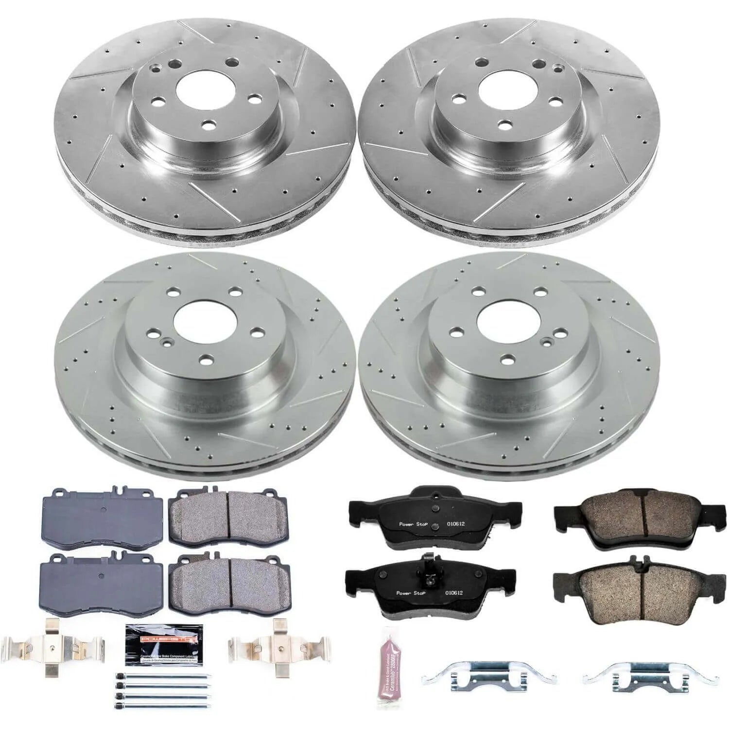Power Stop K6834 - Z23 Evolution Sport Front And Rear Brake Kit