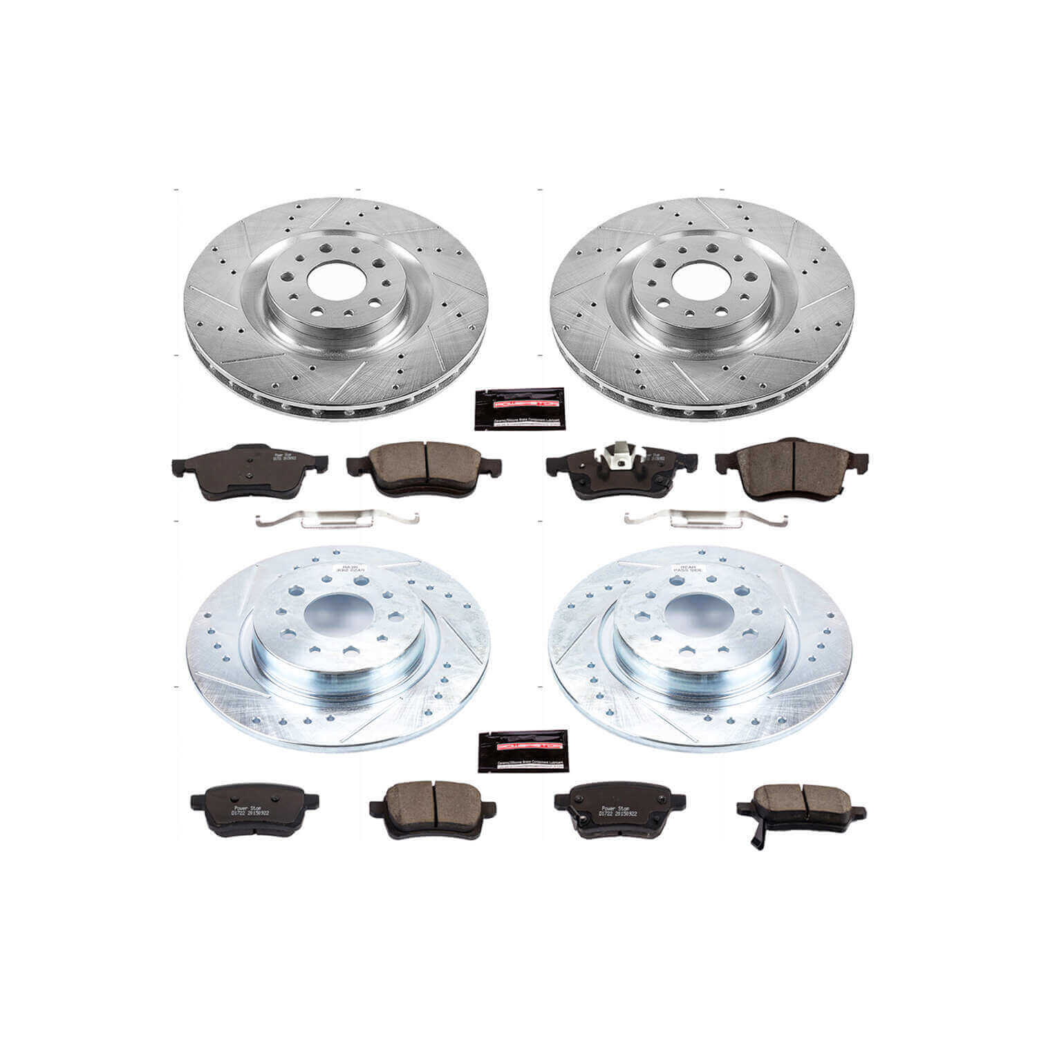 Power Stop K6839 - Z23 Evolution Sport Front And Rear Brake Kit