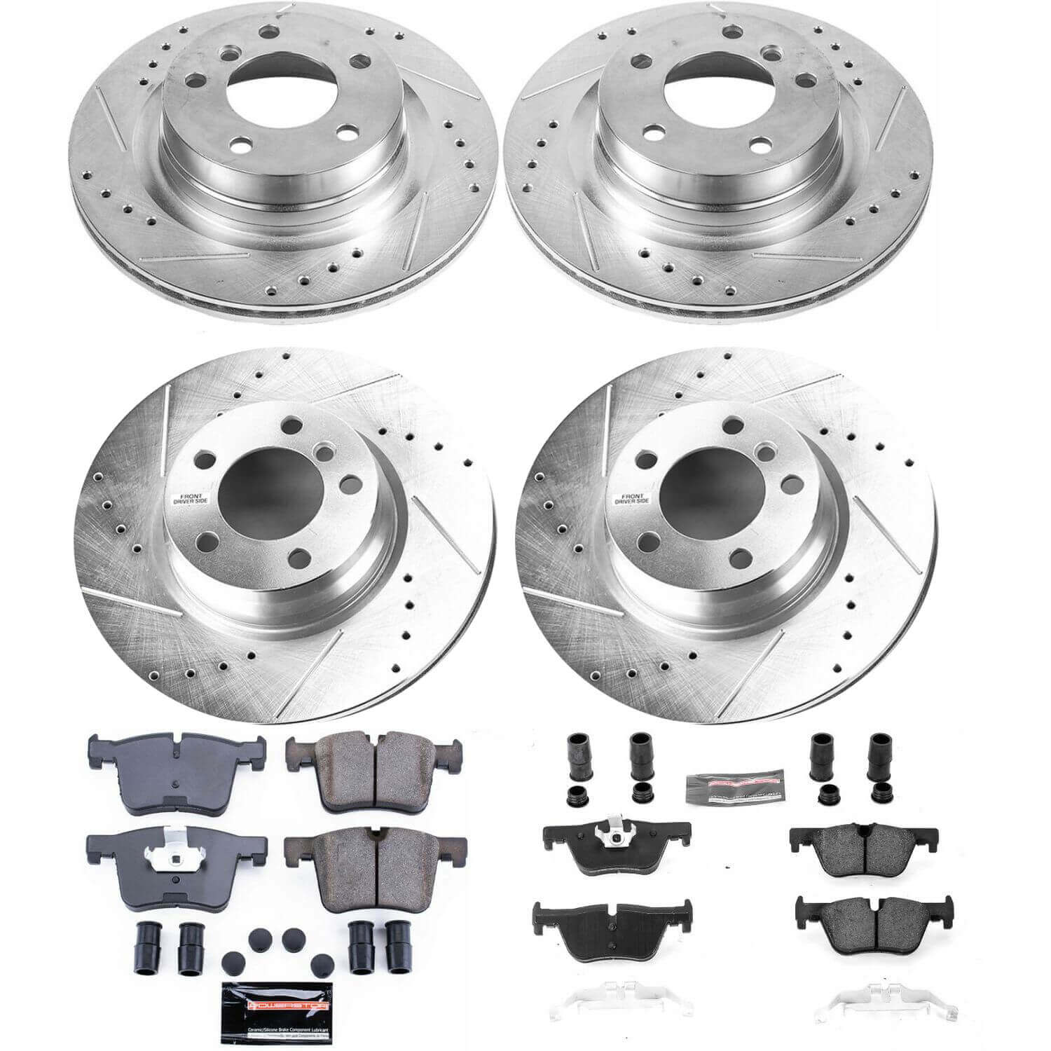 Power Stop K6853 - Z23 Evolution Sport Front And Rear Brake Kit