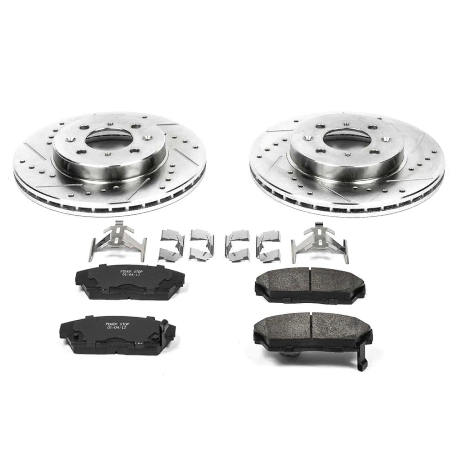 Power Stop K688 - Z23 Evolution Sport Performance 1-Click Brake Kit With Hardware (Front)